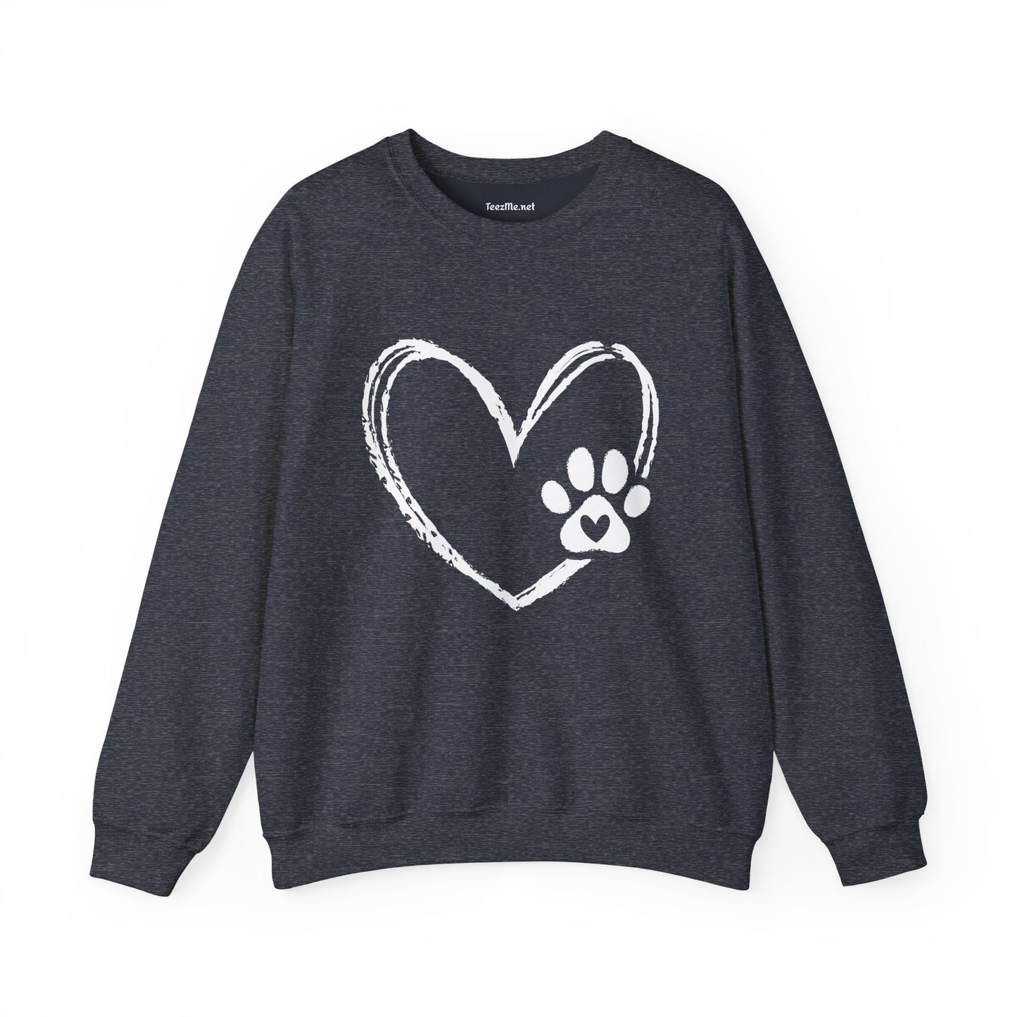 Paw Heart Unisex Heavy Blend™ Crewneck Sweatshirt