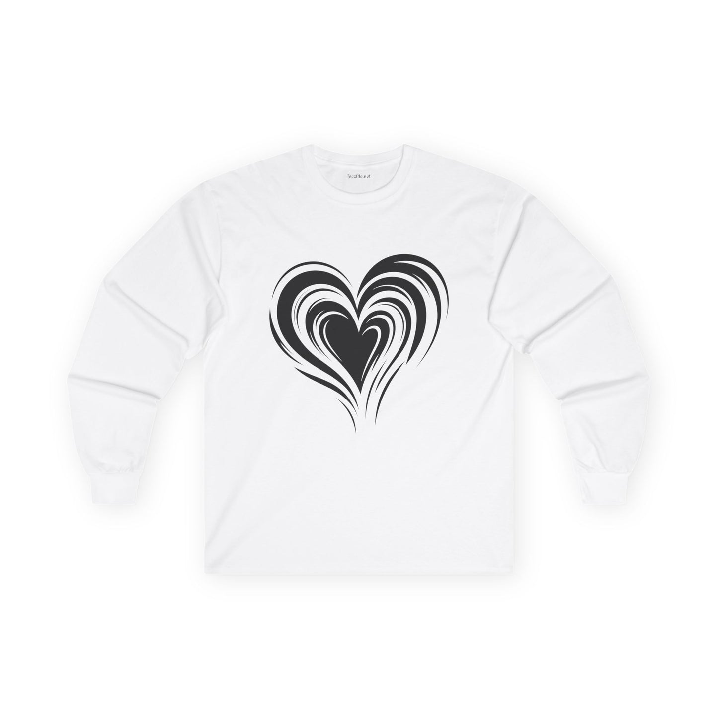 Heart (black01) Unisex Ultra Cotton Long Sleeve Tee