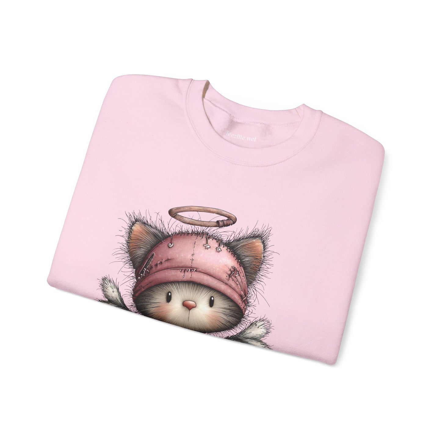 Whimsical Holiday Cat 03 Unisex Heavy Blend™ Crewneck Sweatshirt