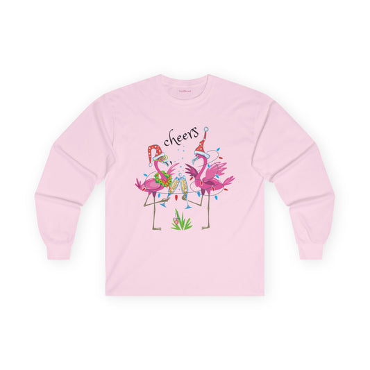 Flamingo cheers - Unisex Ultra Cotton Long Sleeve Tee