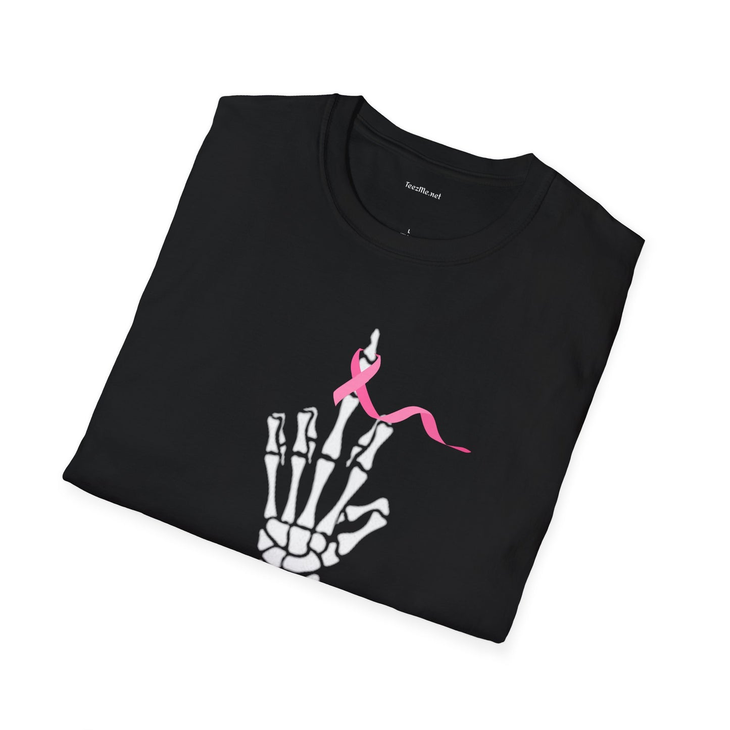 Give Cancer the bird - Unisex Softstyle T-Shirt 100% Cotton Graphic