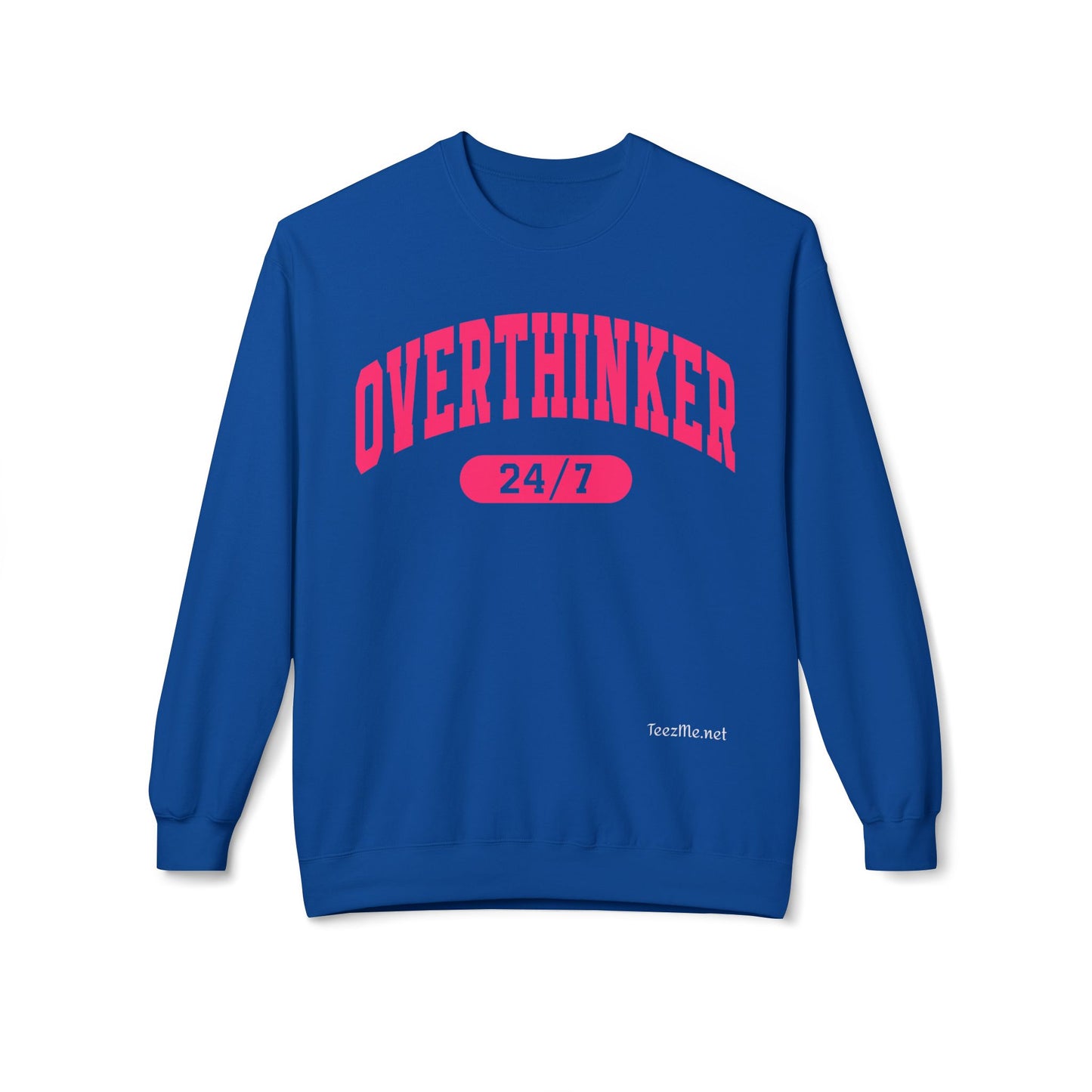 Overthinker 24/7 Unisex Midweight Softstyle Fleece Crewneck Sweatshirt