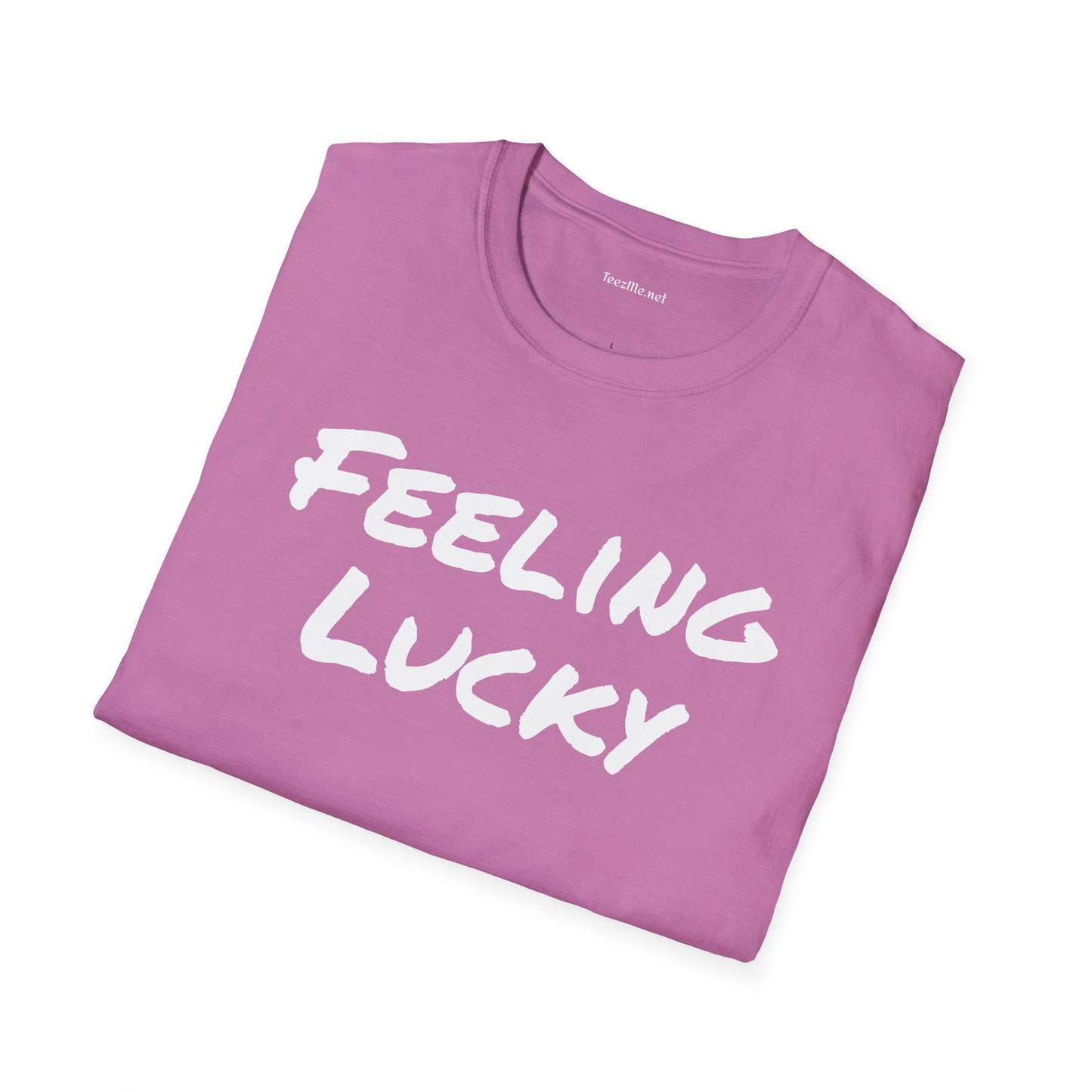 Feeling Lucky - Unisex Softstyle T-Shirt 100% Cotton Graphic