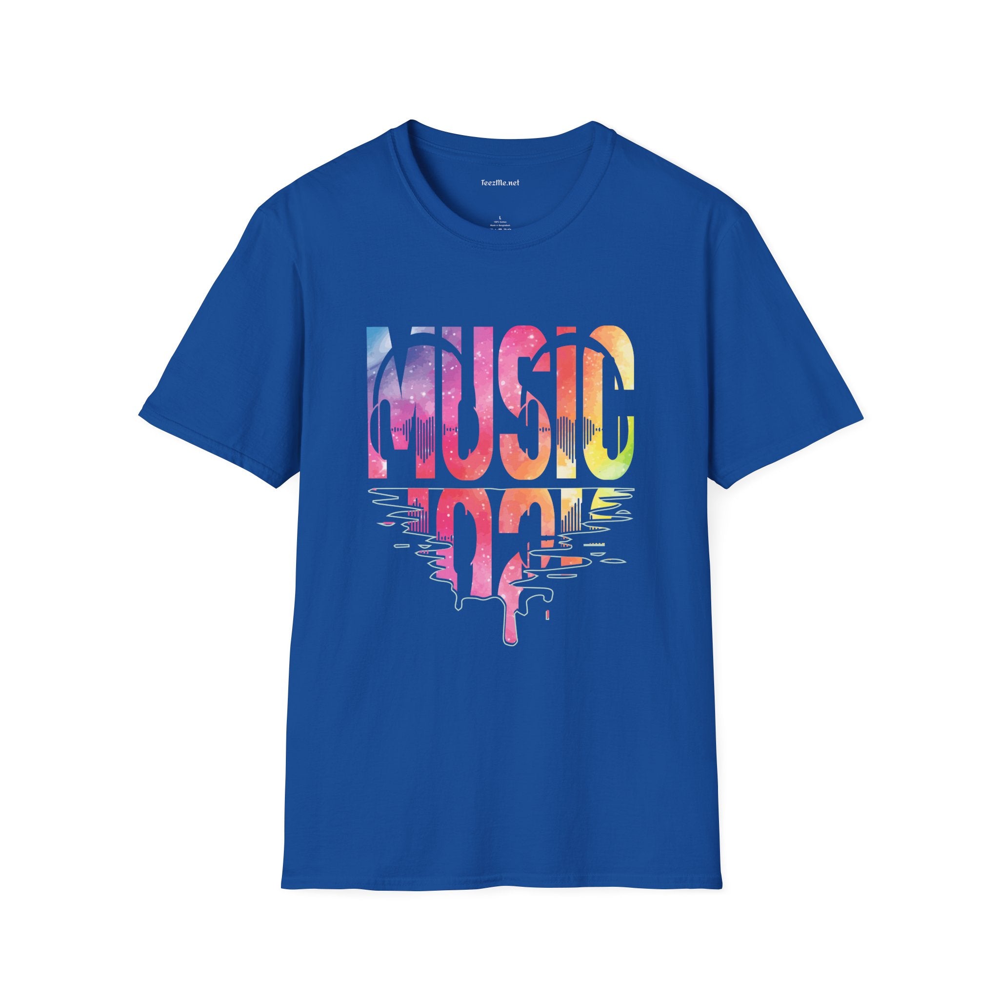 Music with Pinktones Unisex Softstyle T-Shirt 100% Cotton Graphic
