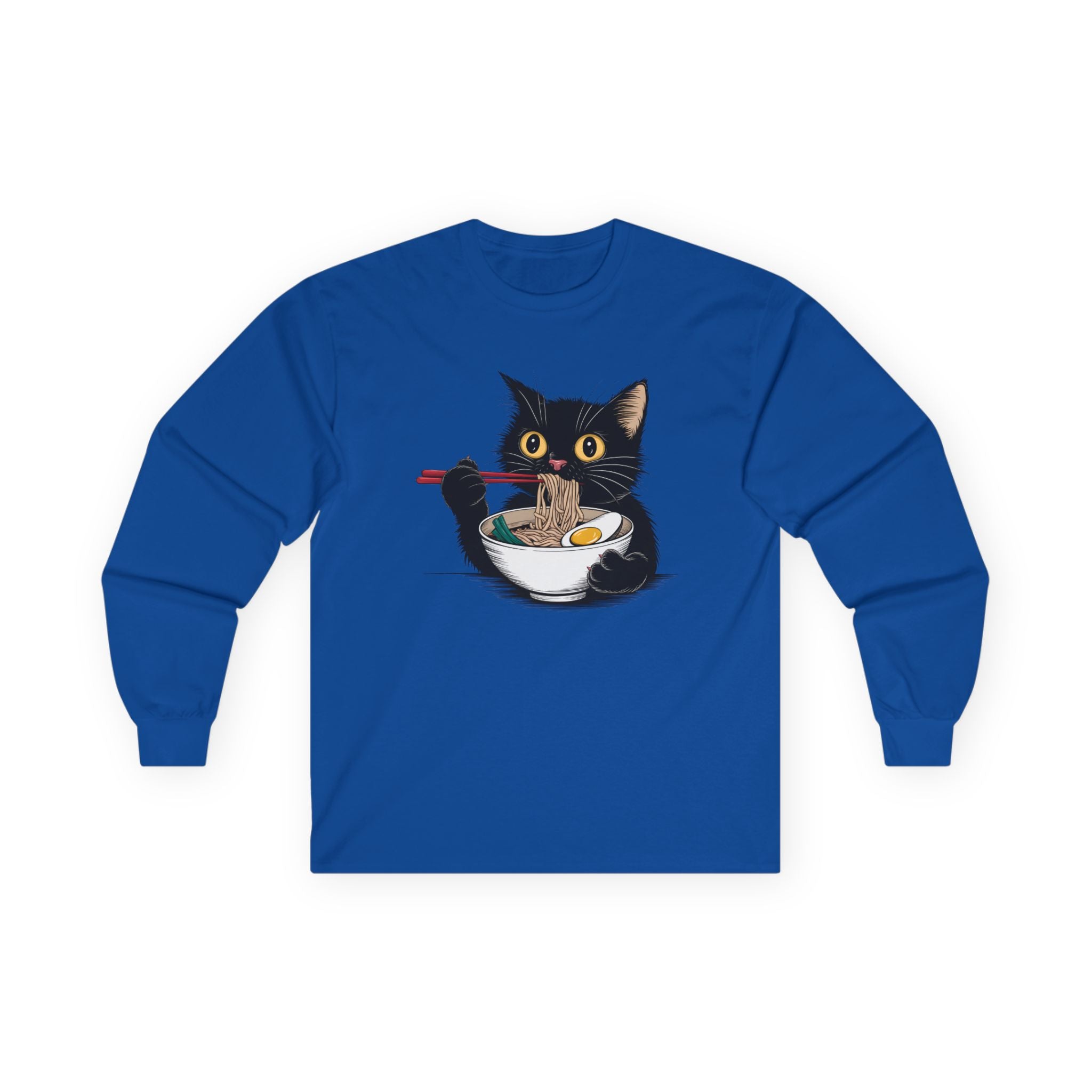 Ramen Lover Black Cat Unisex Ultra Cotton Long Sleeve Tee