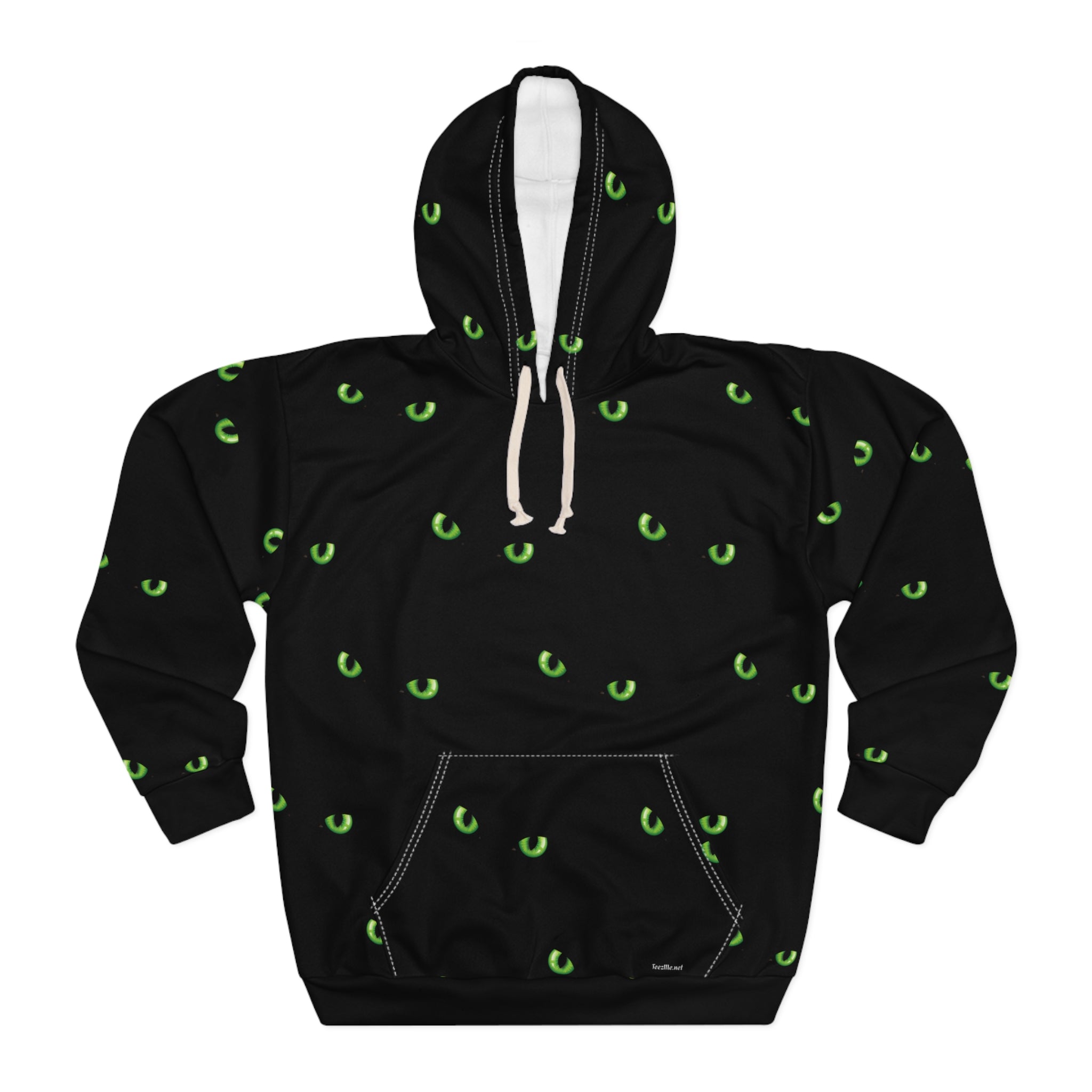 Green Cat Eyes Unisex Pullover Hoodie