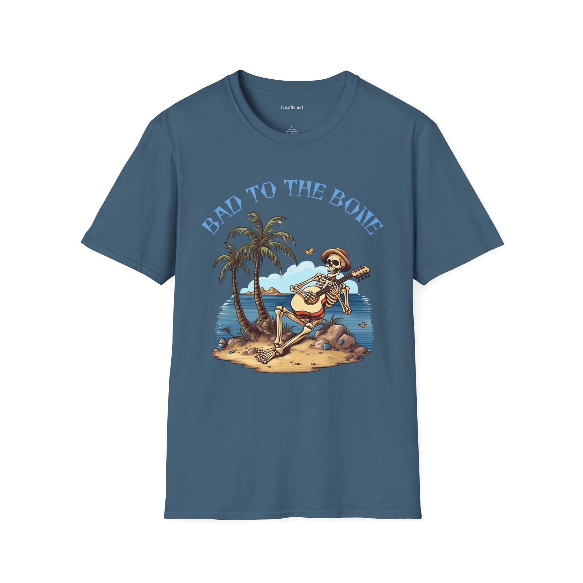 Bad to the Bone Unisex Softstyle T-Shirt 100% Cotton Graphic