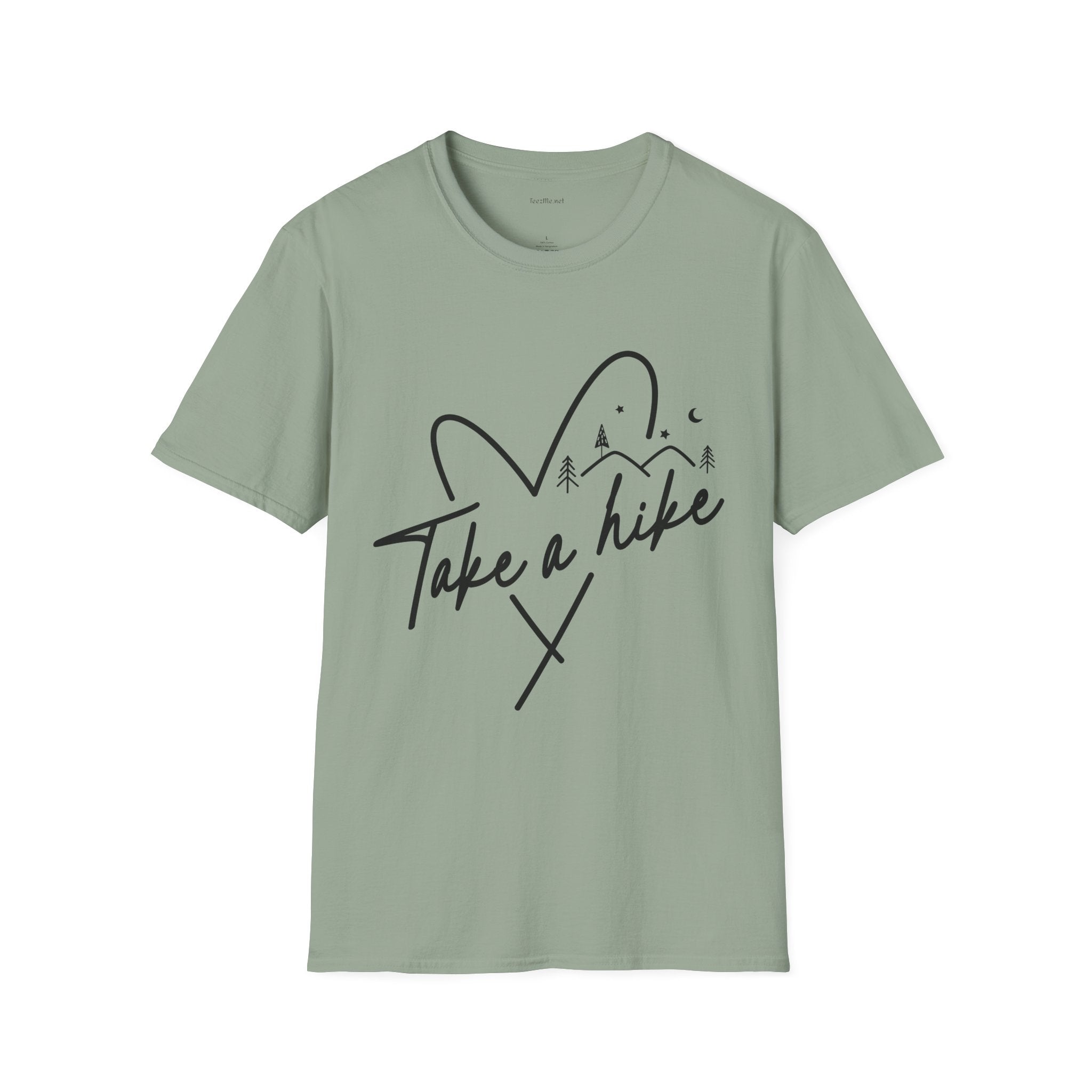 Take a Hike (black) - Unisex Softstyle T-Shirt 100% Cotton Graphic
