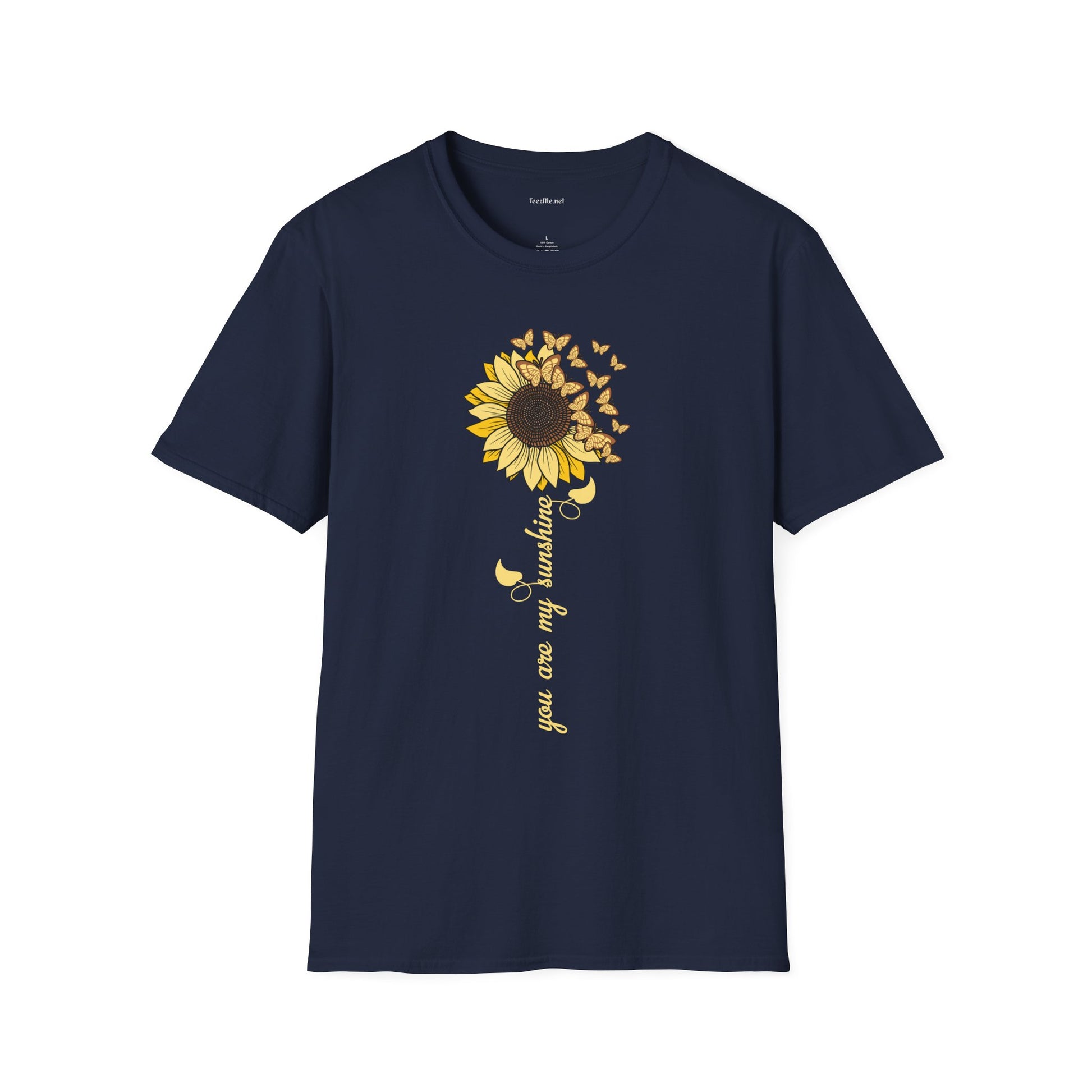 Sunflower Butterflies T-Shirt — 'You are my Sunshine' Floral Tee