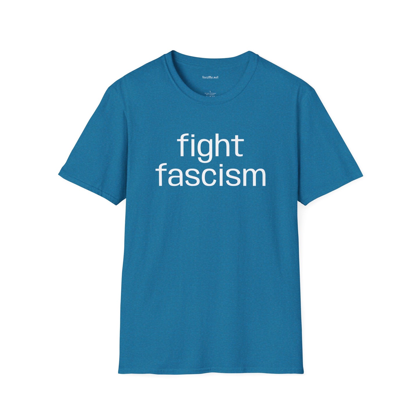 Fight Fascism Unisex Softstyle T-Shirt 100% Cotton Graphic