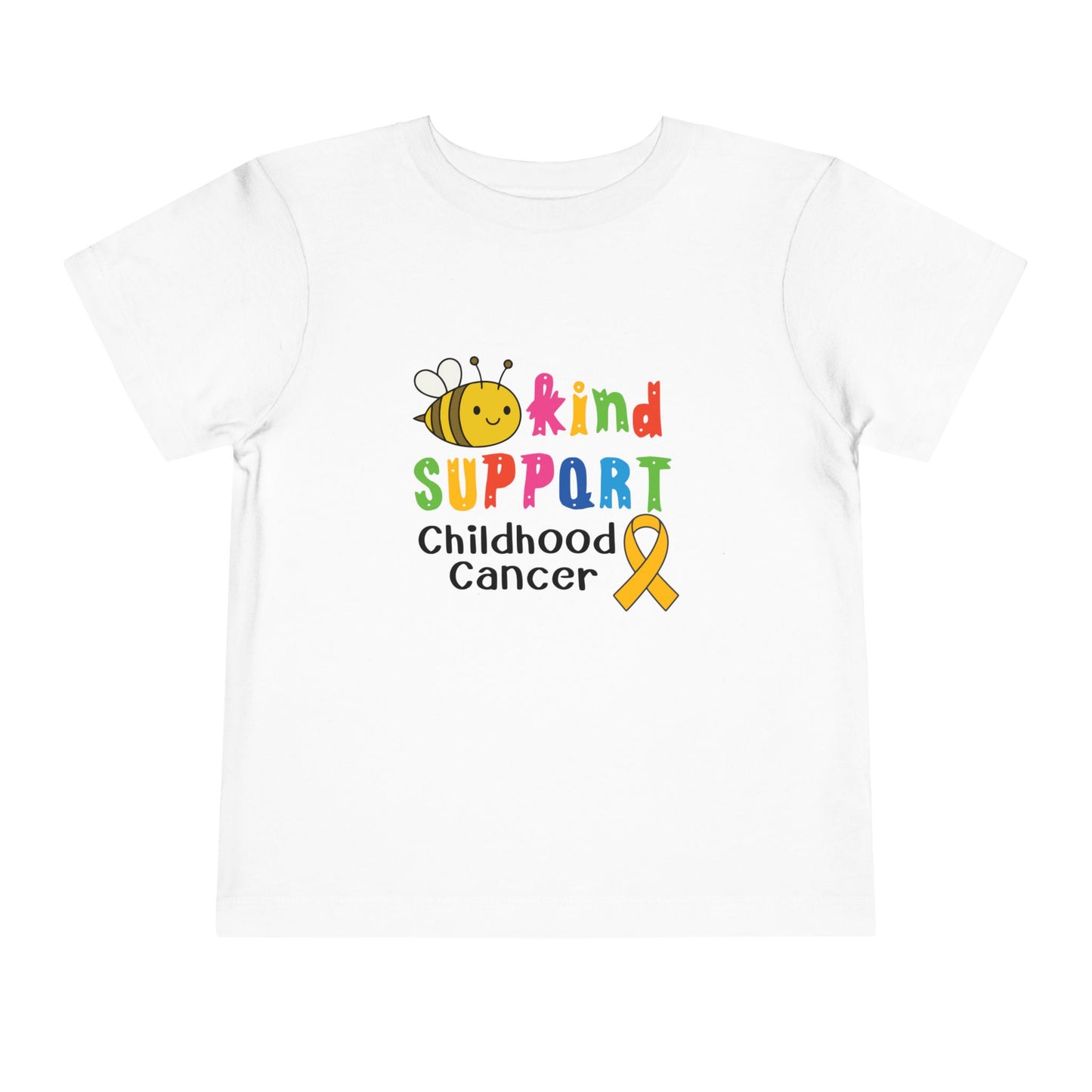 Bee Kind (Support Childhood Cancer)- Kids Softstyle Tee Children