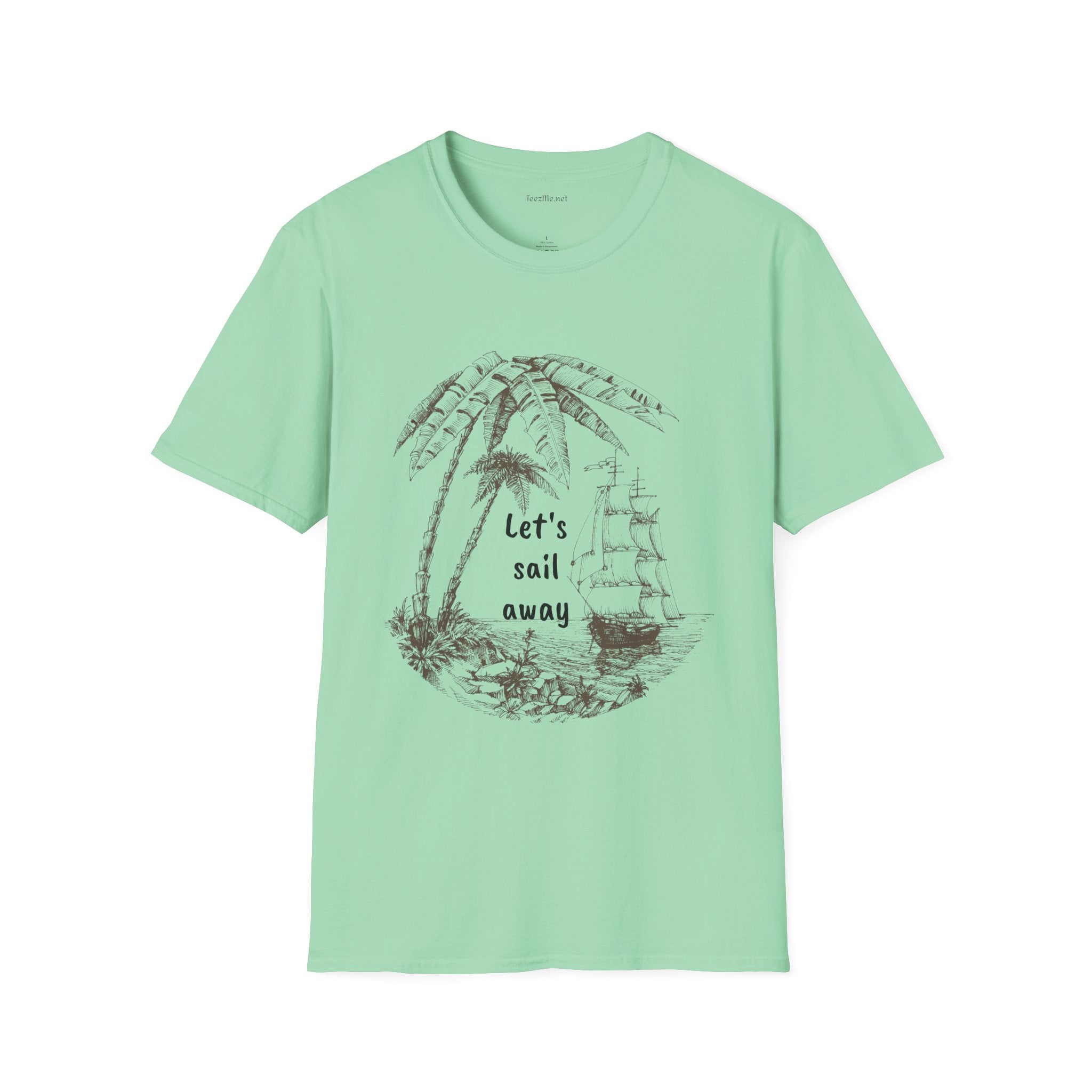 Let's sail away - Unisex Softstyle T-Shirt 100% Cotton Graphic