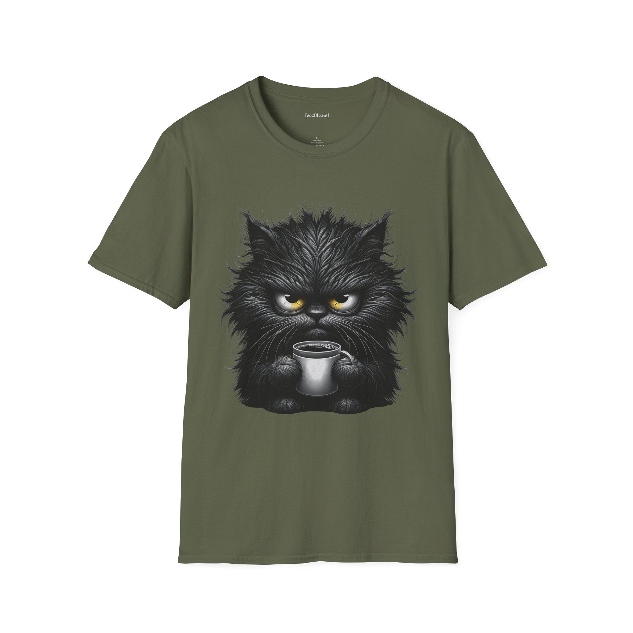 Adorable Grumpy Cat 01 Unisex SoftStyle T-Shirt 100% Cotton Graphic