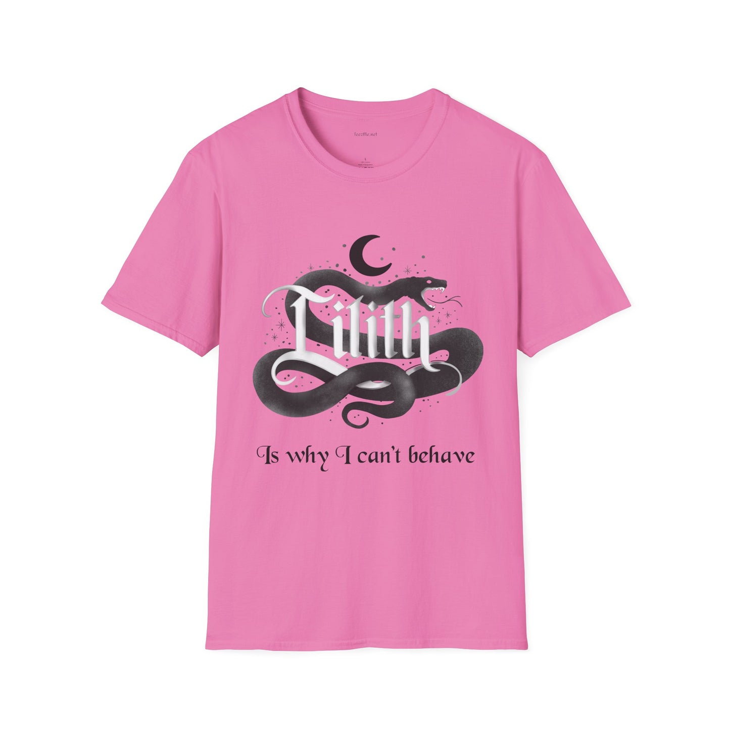 Lilith Is Why I Can't Behave Unisex Softstyle T-Shirt 100% Cotton Graphic