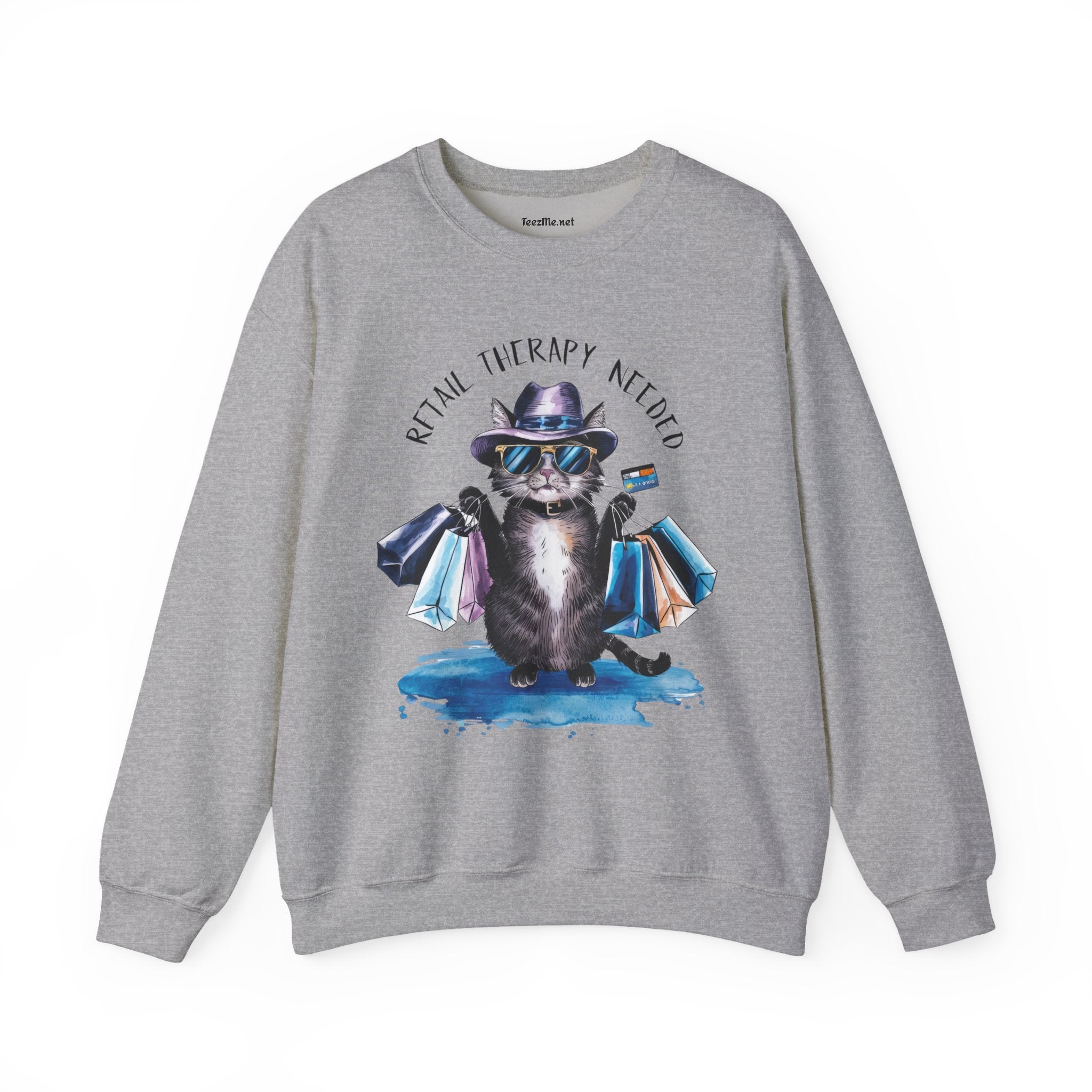 Retail Therapy Needed Unisex Heavy Blend™ Crewneck Sweatshirt Graphic