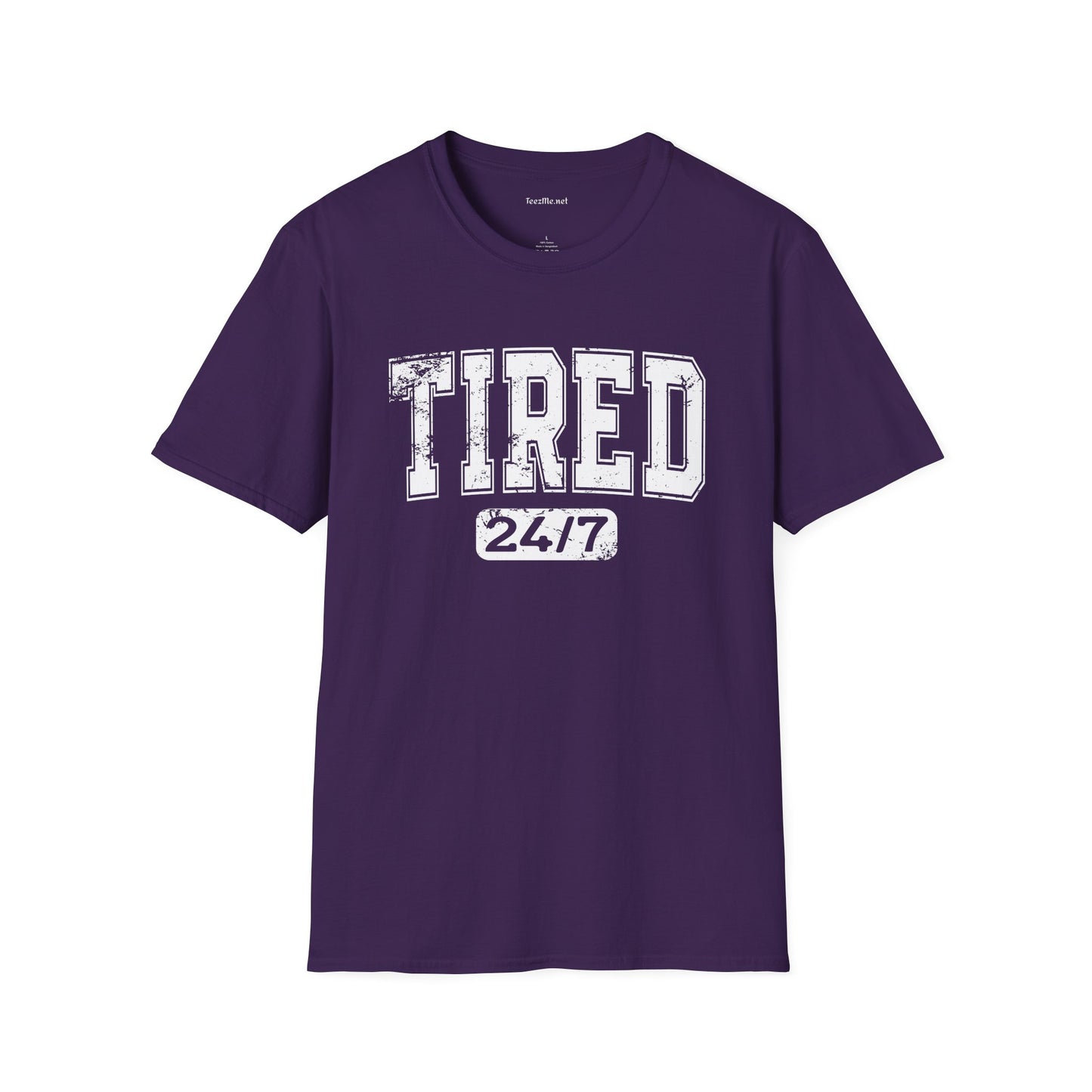 Tired 24/7 01 Unisex Softstyle T-Shirt 100% Cotton