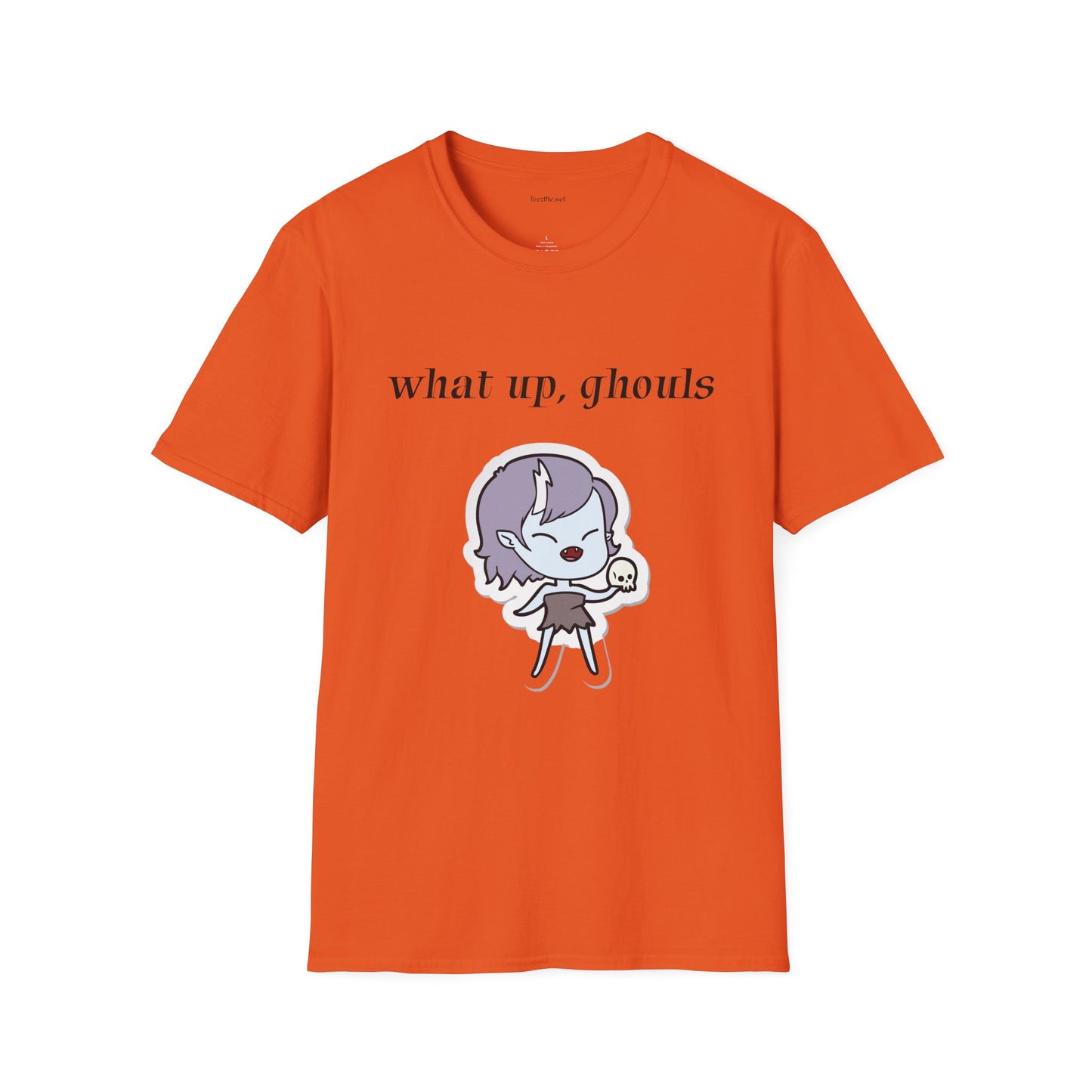 What up, ghouls - Unisex Softstyle T-Shirt 100% Cotton Graphic