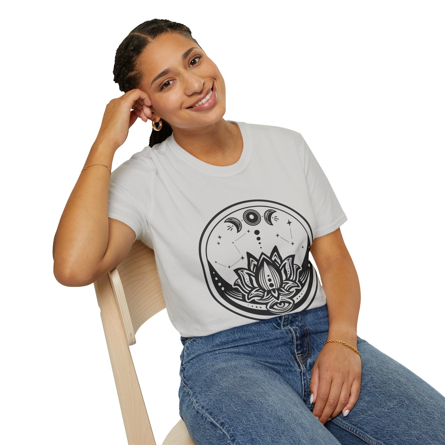 Moon Phase - Unisex Softstyle T-Shirt 100% Cotton Graphic