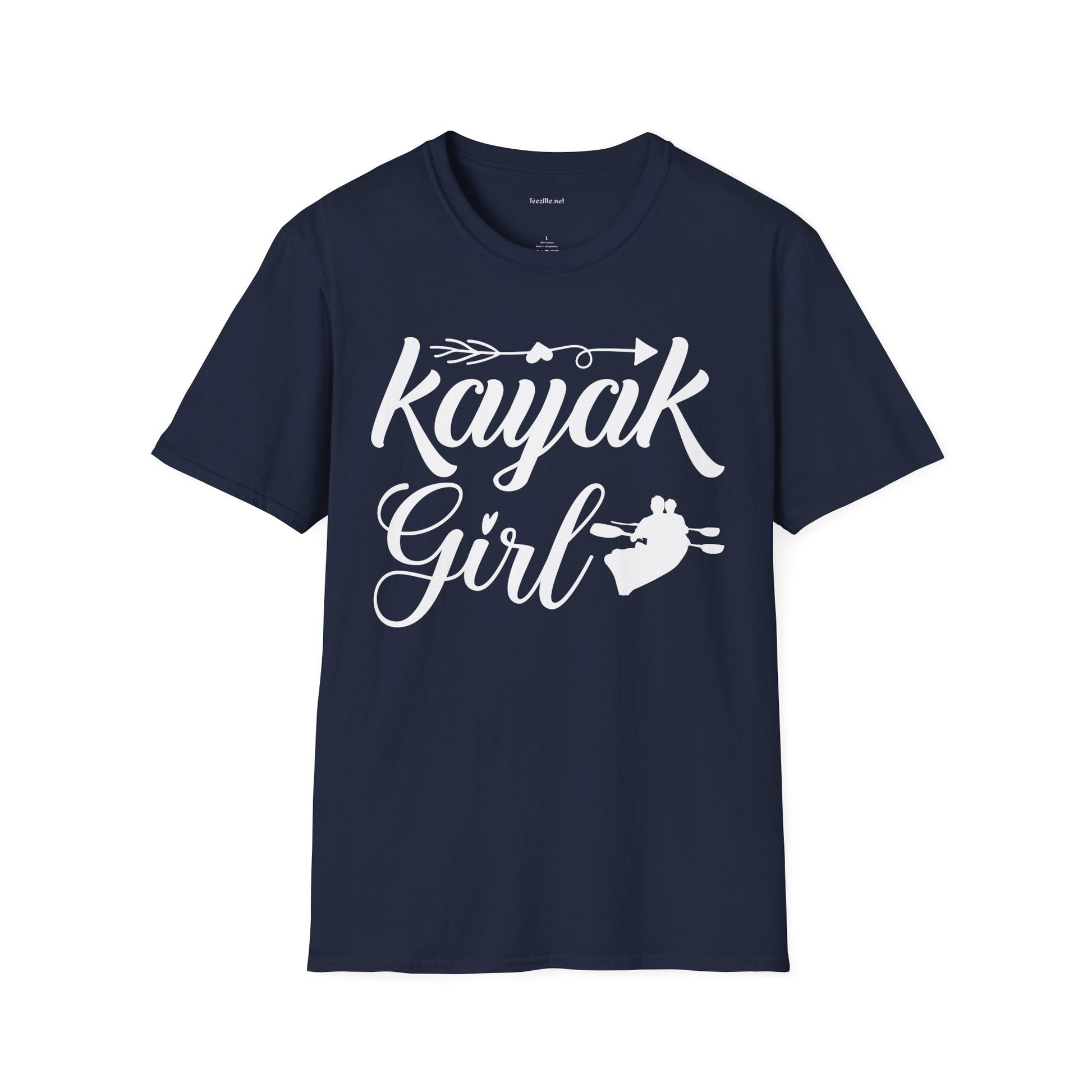 Kayak Girl - Unisex Softstyle T-Shirt 100% Cotton Graphic