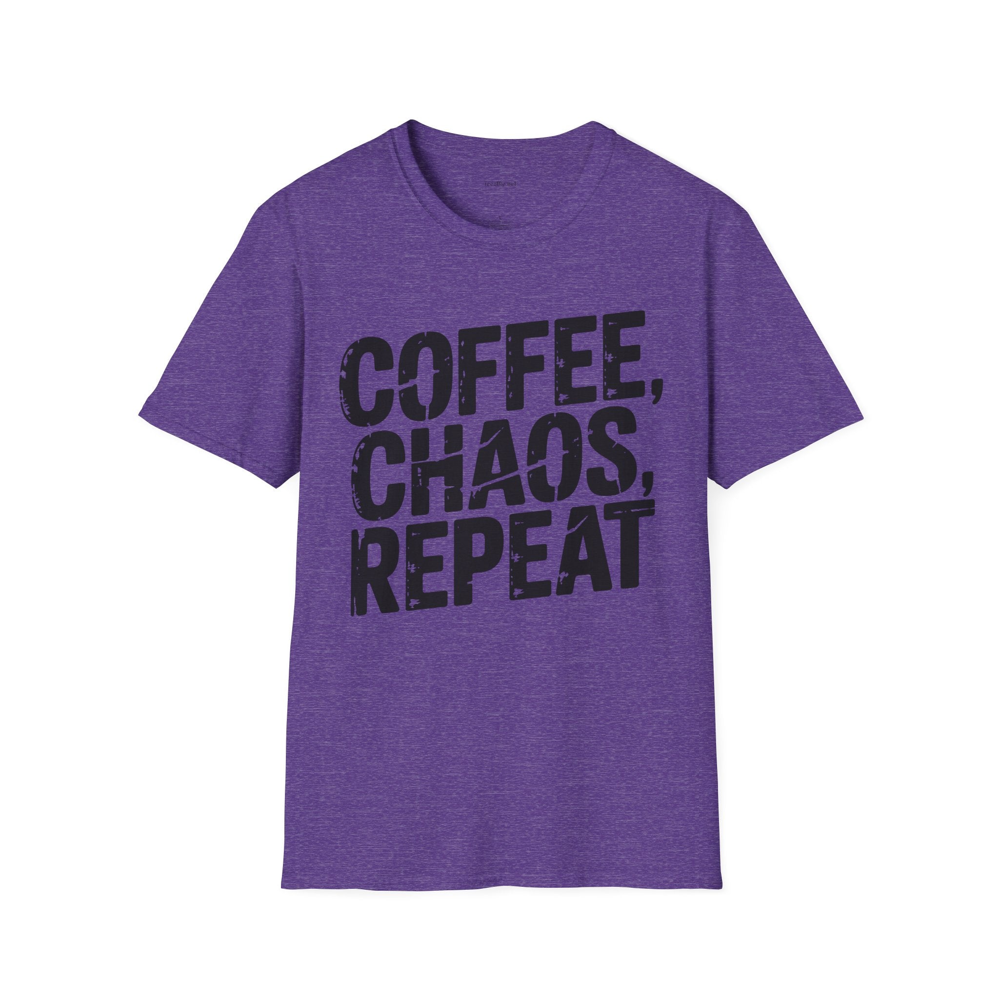 Coffee, Chaos, Repeat T-Shirt — Funny Morning Routine Graphic Tee