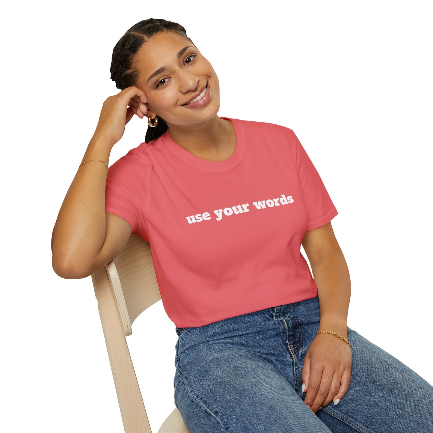 Use your words - Unisex Softstyle T-Shirt 100% Cotton Graphic
