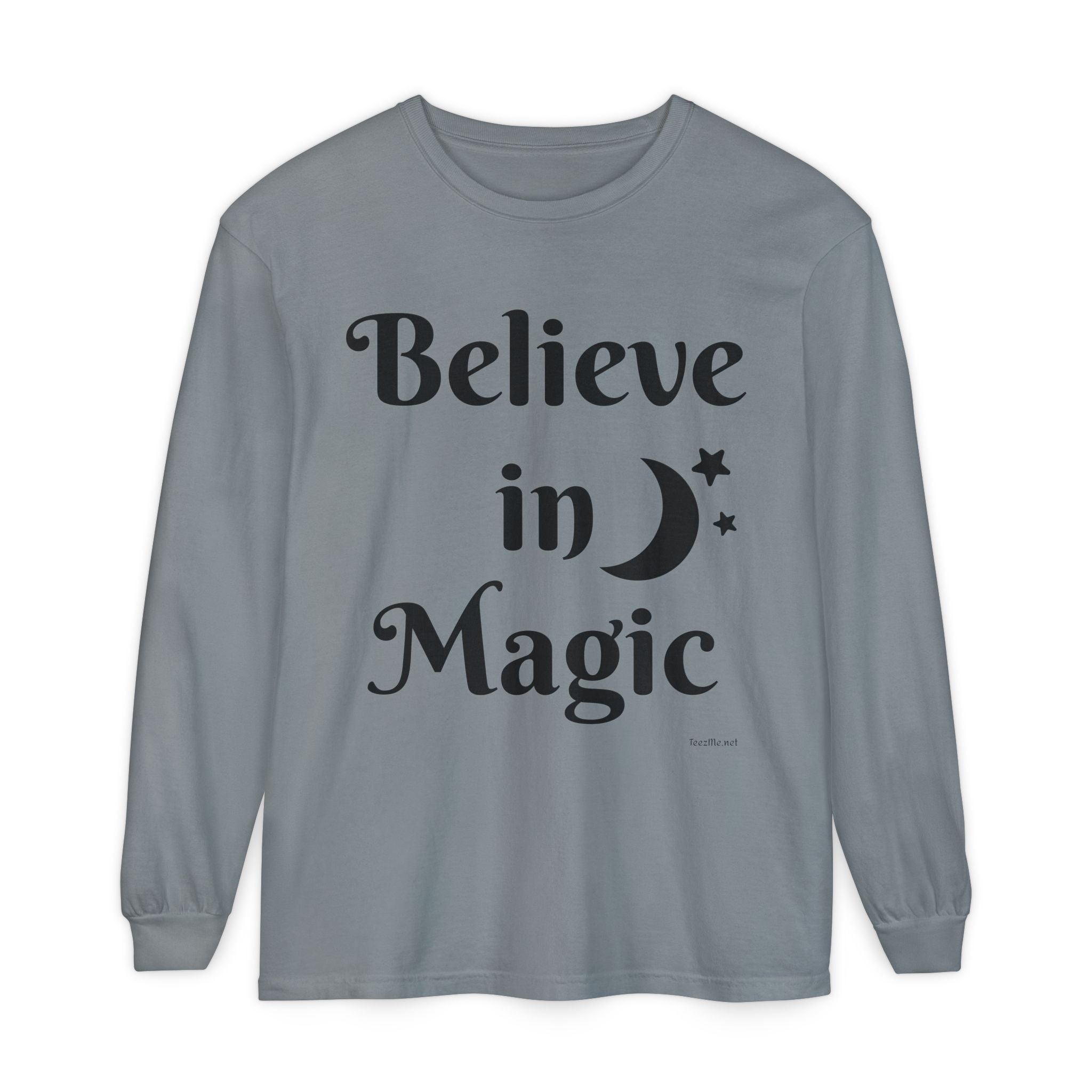 Believe in Magic - Unisex Garment-dyed Long Sleeve T-Shirt