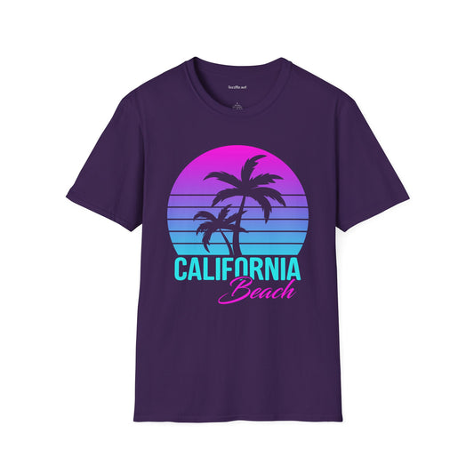 California Beach Unisex Softstyle T-Shirt 100% Cotton