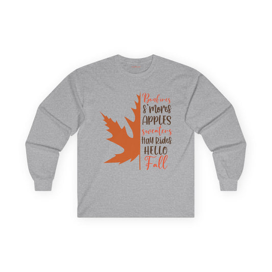 Hello Fall (1) Unisex Ultra Cotton Long Sleeve Tee