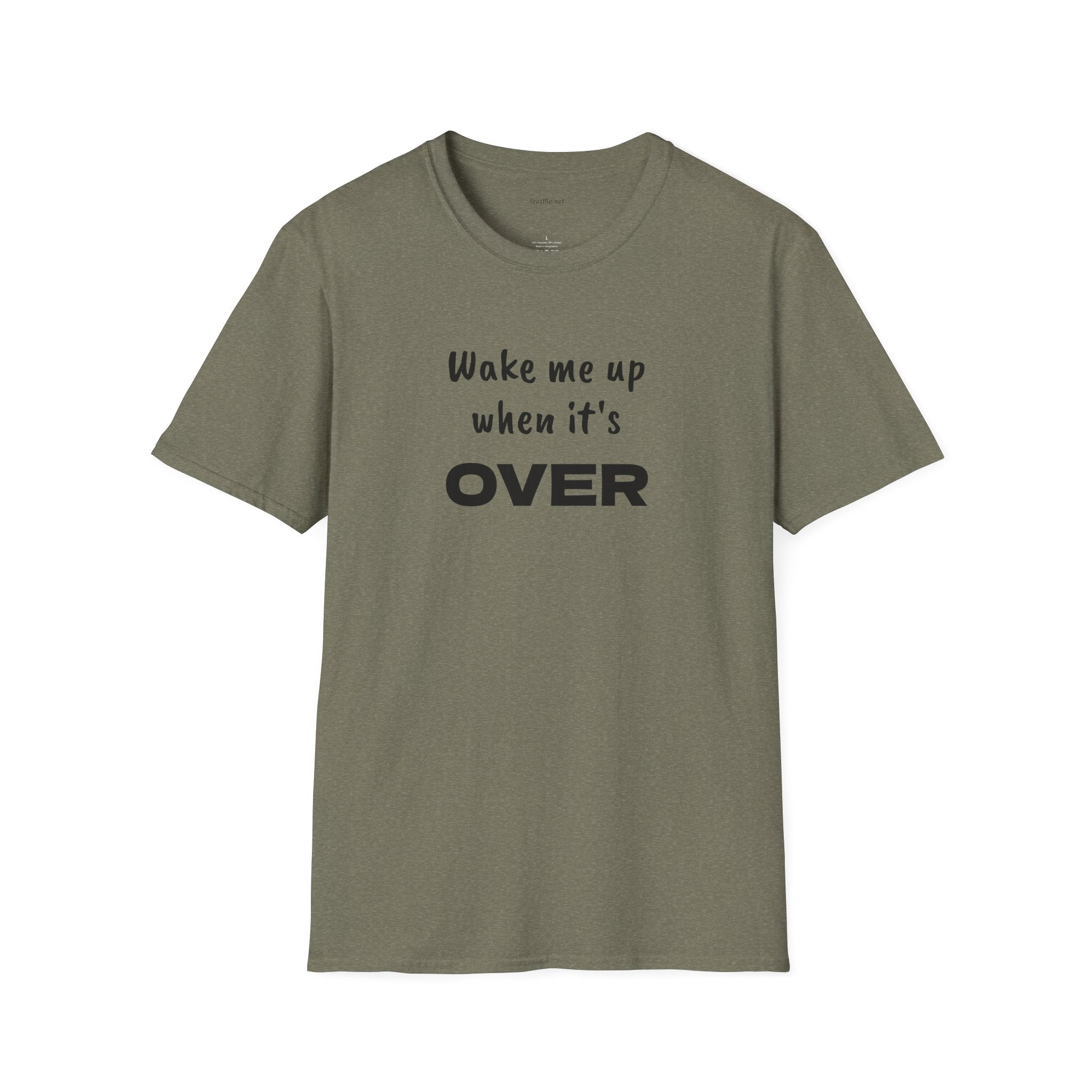 Wake me up - Unisex Softstyle T-Shirt 100% Cotton Graphic