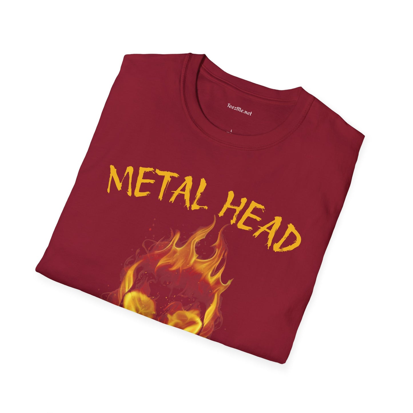 Metal Head - Unisex Softstyle T-Shirt 100% Cotton Graphic