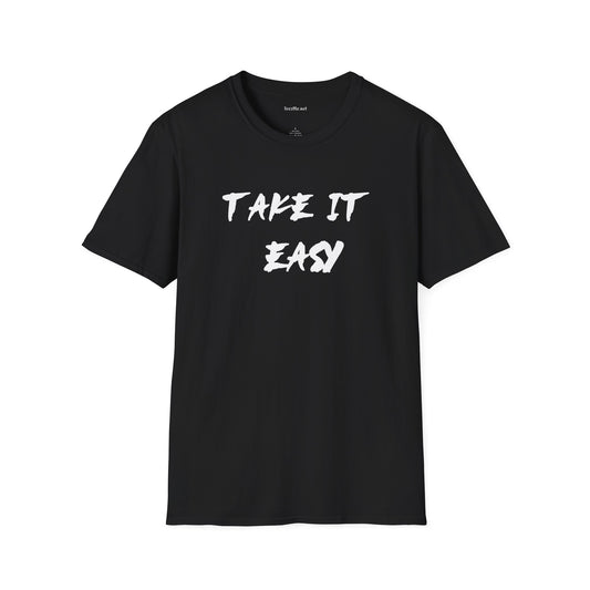Take It Easy (white) Unisex Softstyle T-Shirt 100% Cotton
