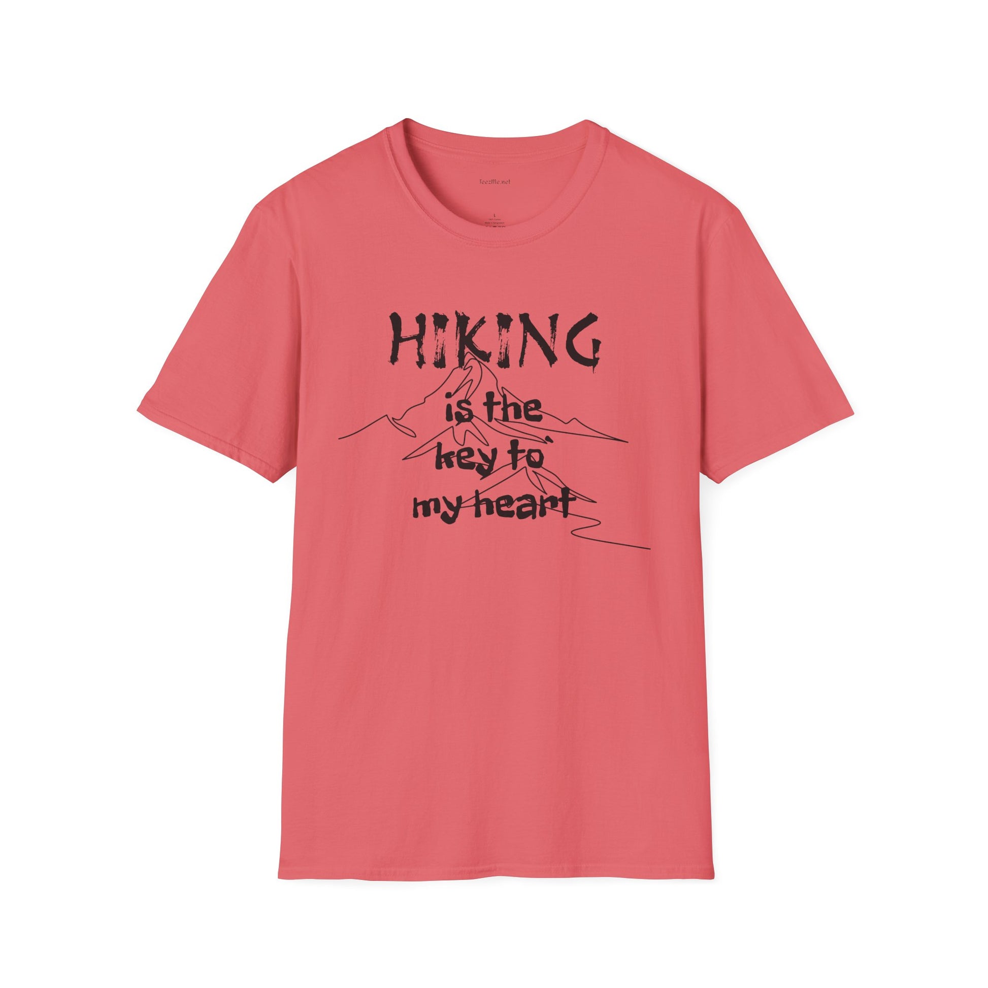 Hiking is the key to my heart  - Unisex Softstyle T-Shirt 100% Cotton Graphic