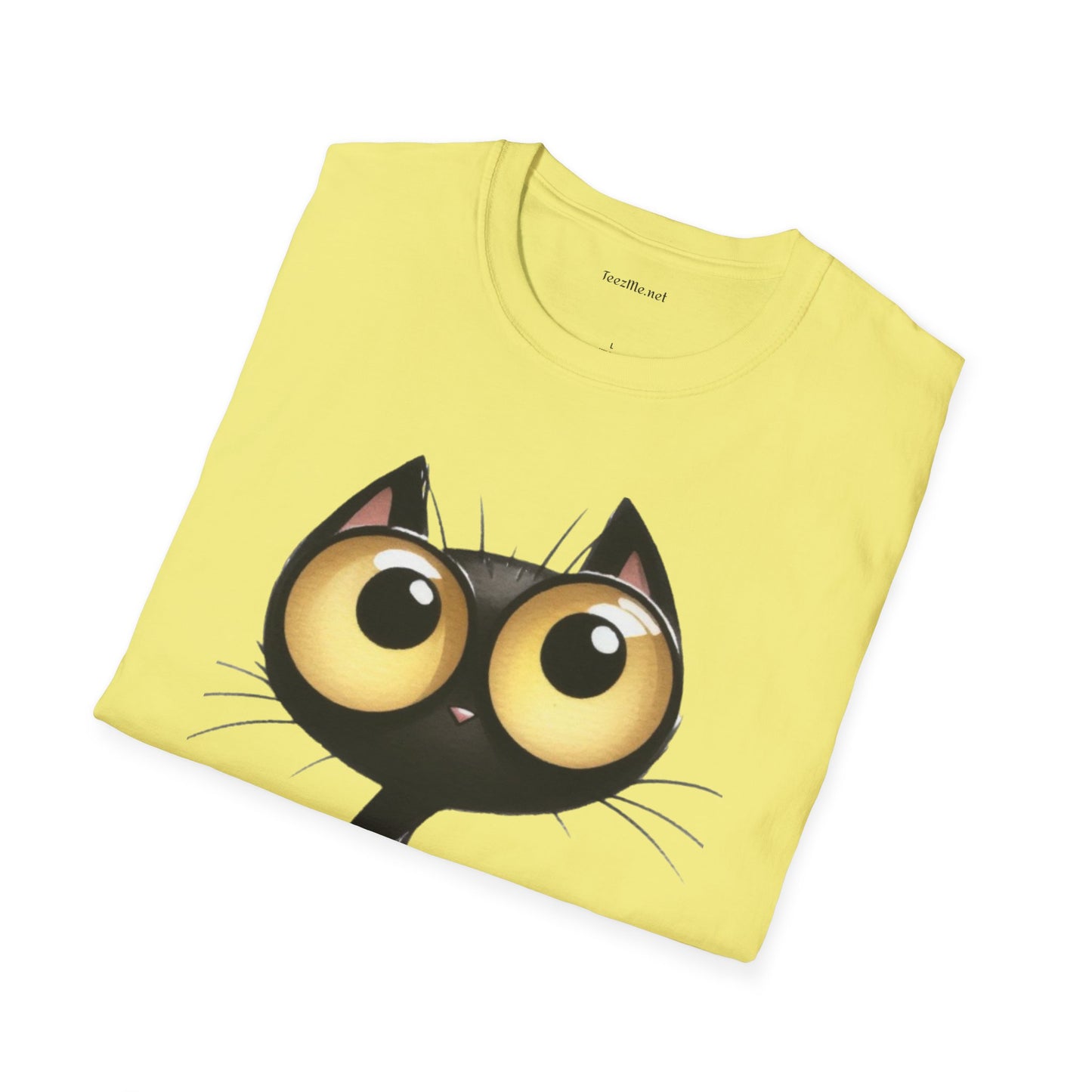 Crazy Cat 2 Unisex SoftStyle T-Shirt 100% Cotton Graphic