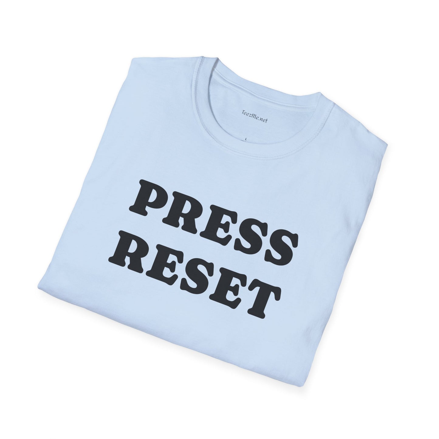 Press Reset - Unisex Softstyle T-Shirt 100% Cotton Graphic