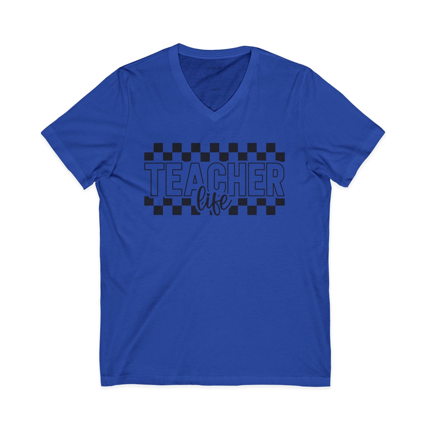 Teacher Life Unisex Jersey Short Sleeve V-Neck Tee