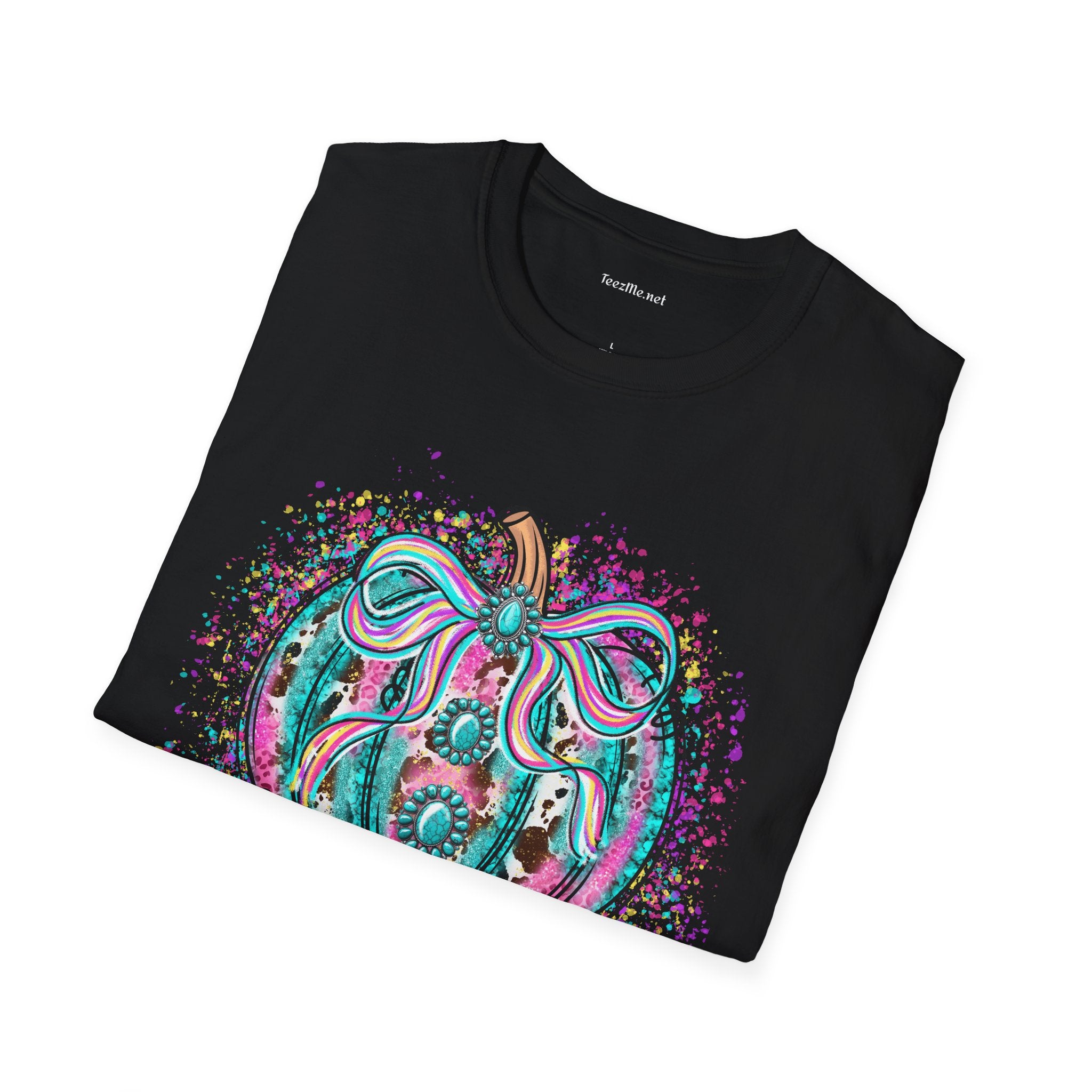 Pumpkin Colorful Unisex Softstyle T-Shirt 100% Cotton