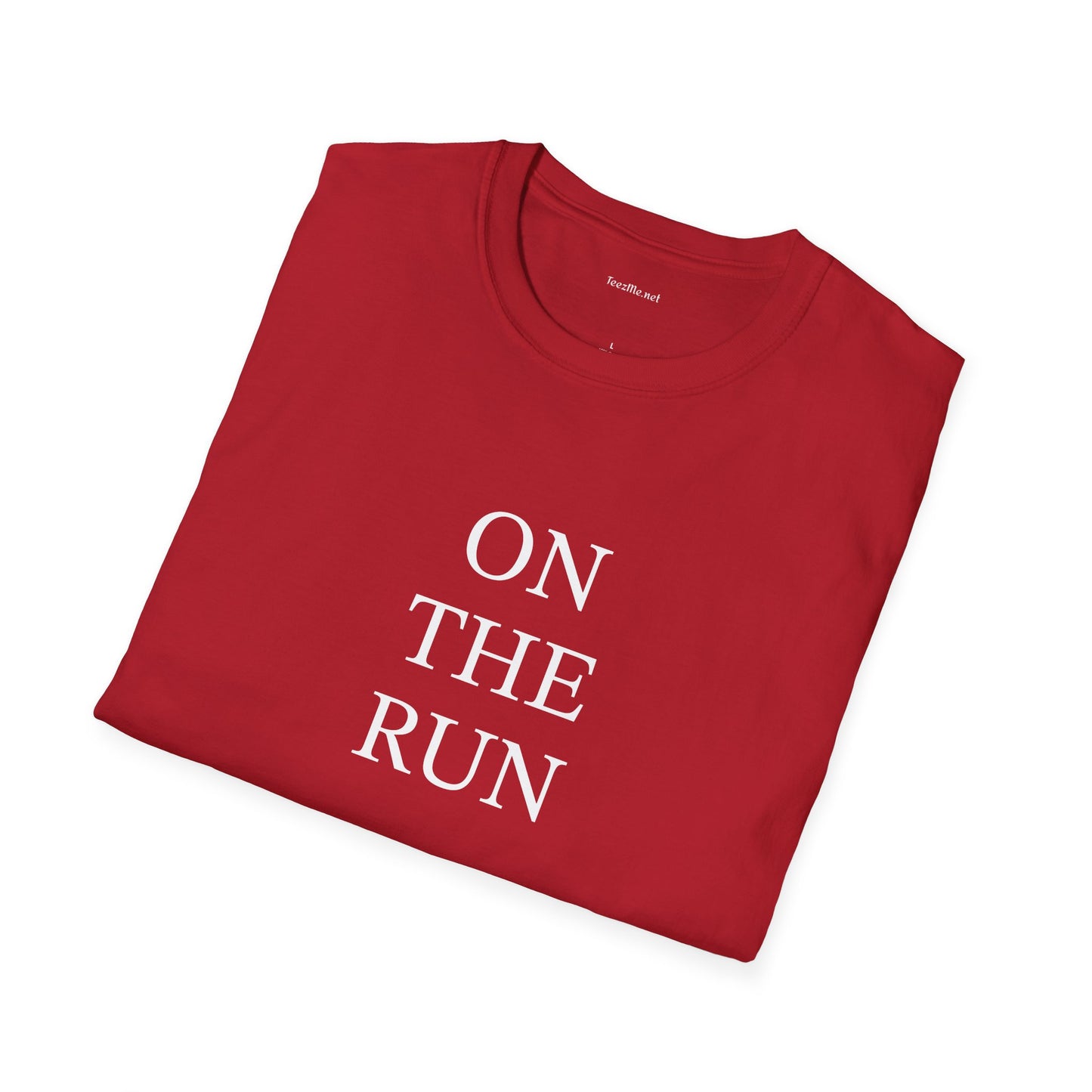 ON THE RUN - Unisex Softstyle T-Shirt 100% Cotton Graphic