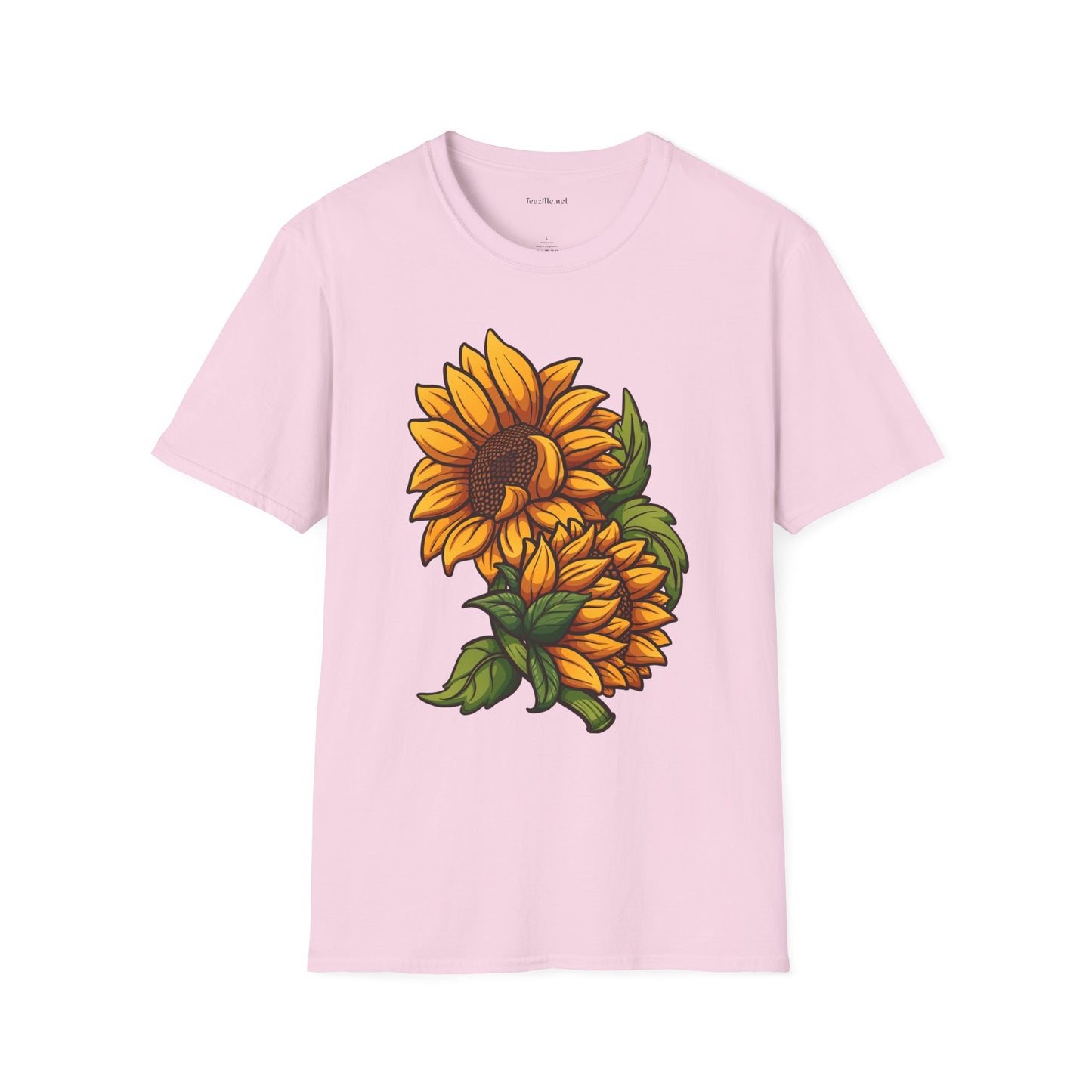 Sunflower (image) - Unisex Softstyle T-Shirt 100% Cotton Graphic