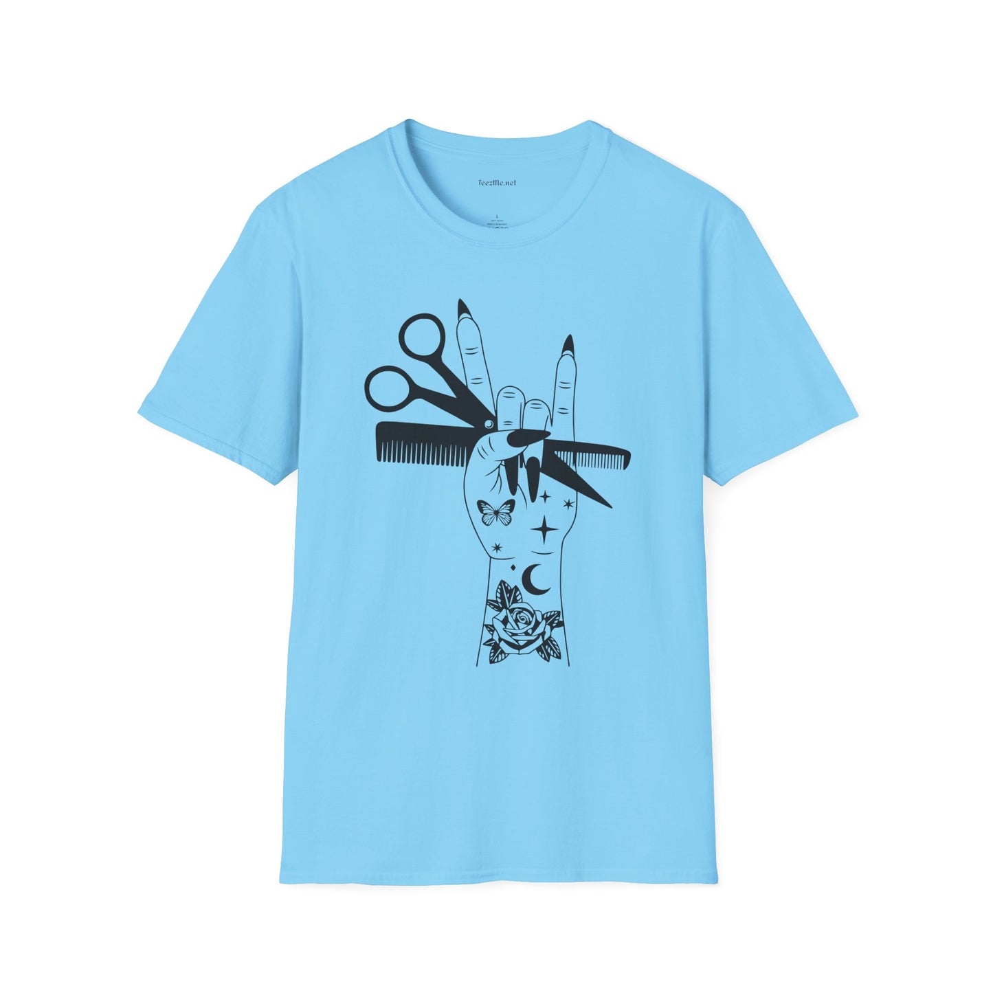 Hairstylist Boho Unisex Softstyle T-Shirt 100% Cotton Graphic