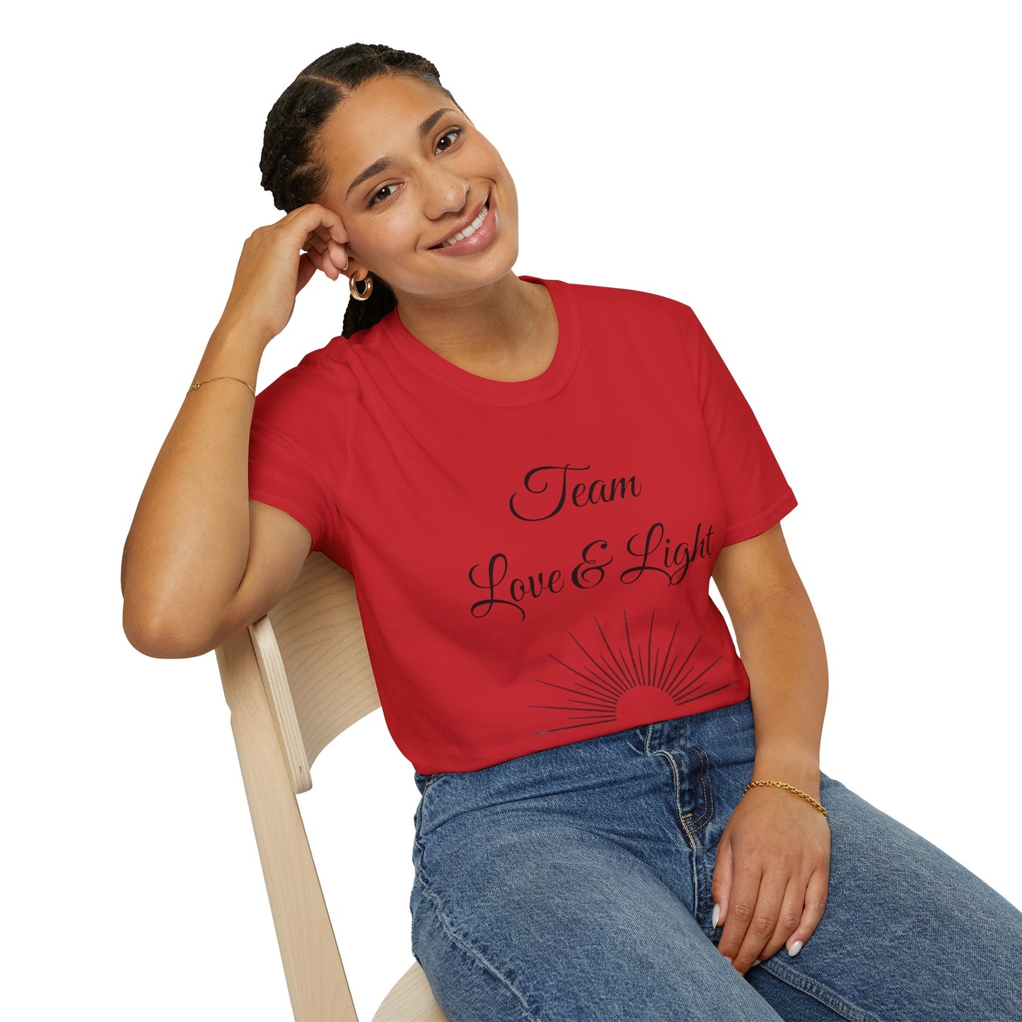 Team Love & Light - Unisex Softstyle T-Shirt 100% Cotton Graphic