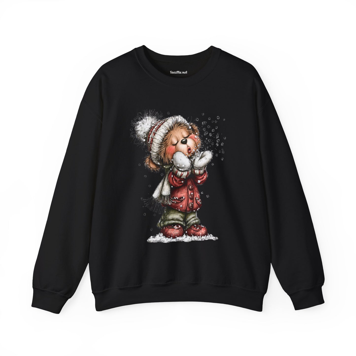Whimsical Christmas Bear 02 Unisex Heavy Blend™ Crewneck Sweatshirt