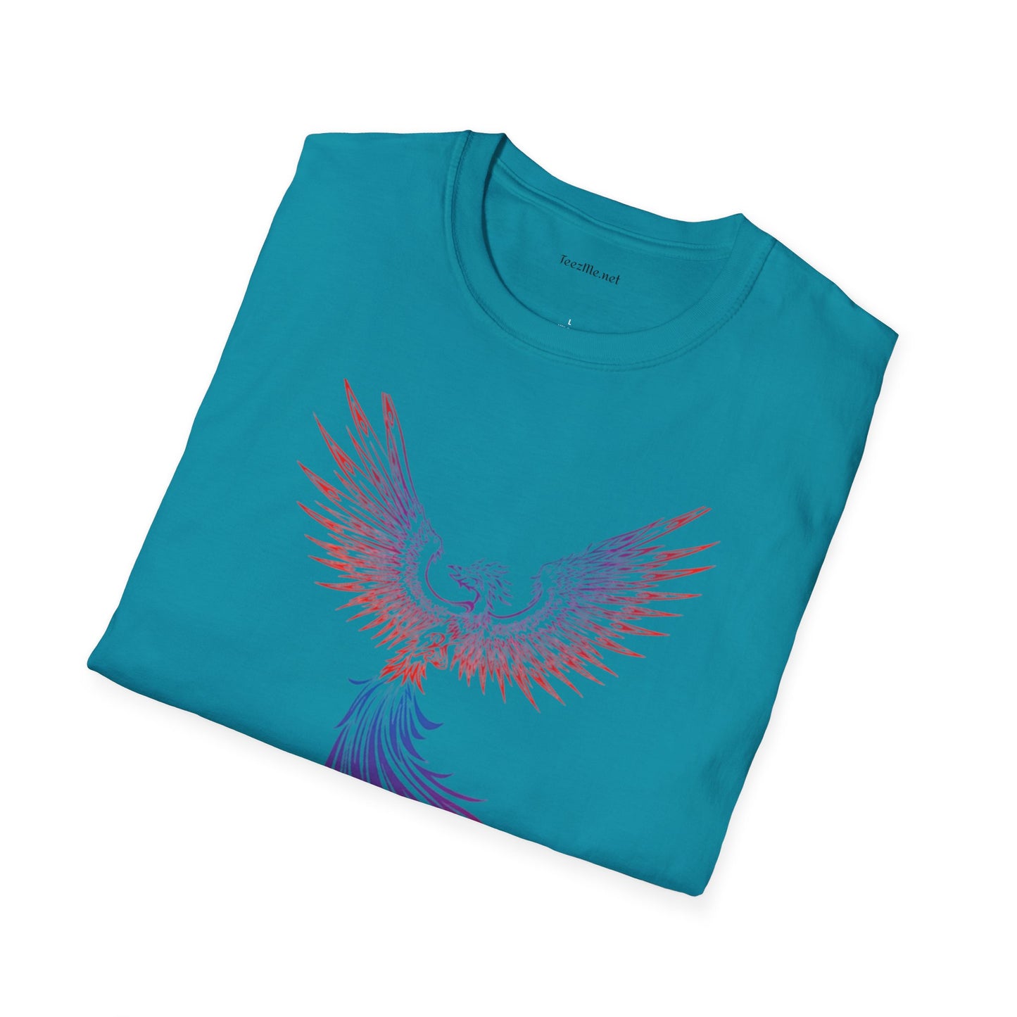 Phoenix rising (image)- Unisex Softstyle T-Shirt 100% Cotton Graphic