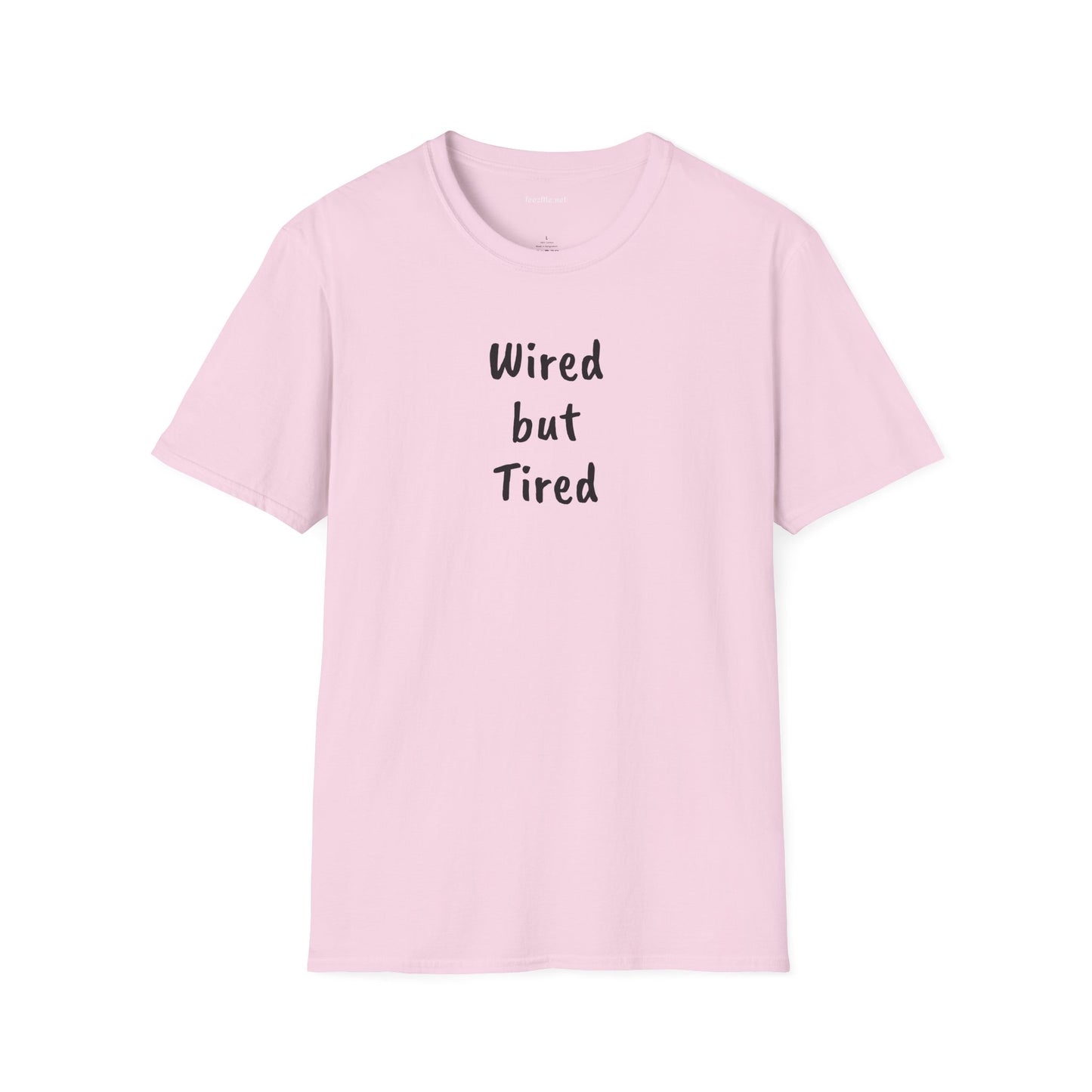Wired but Tired - Unisex Softstyle T-Shirt 100% Cotton Graphic