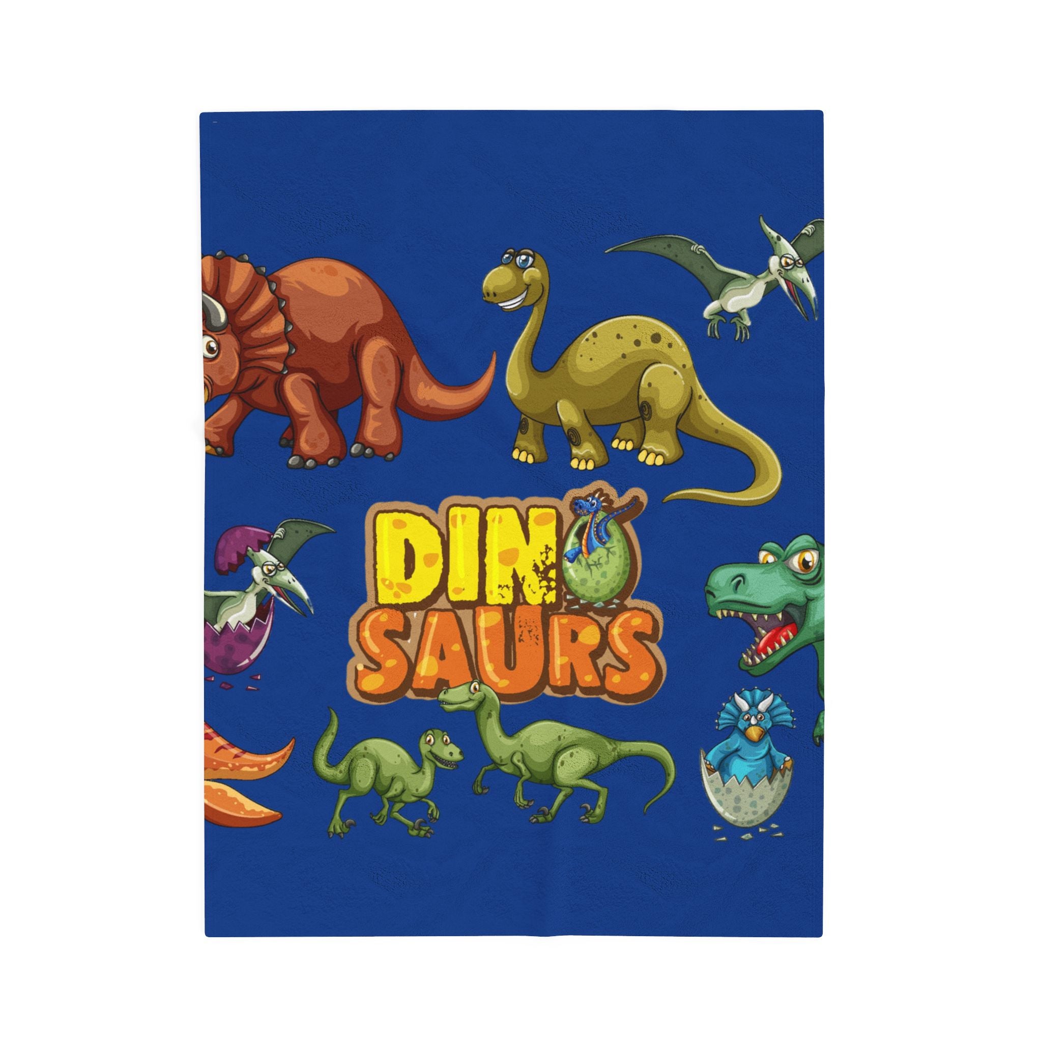 Dinosaurs Velveteen Plush Blanket