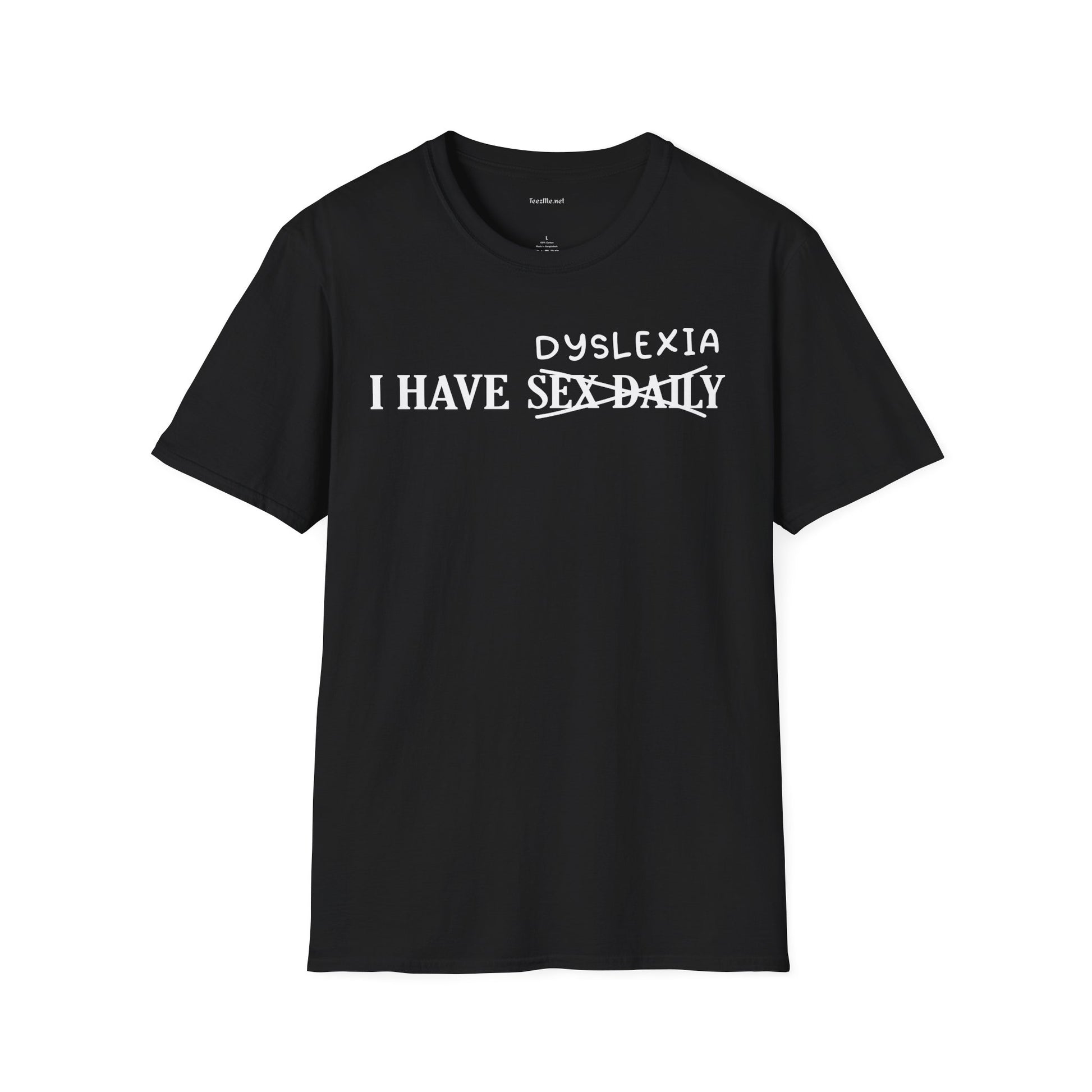 Dyslexia Unisex Softstyle T-Shirt 100% Cotton Graphic