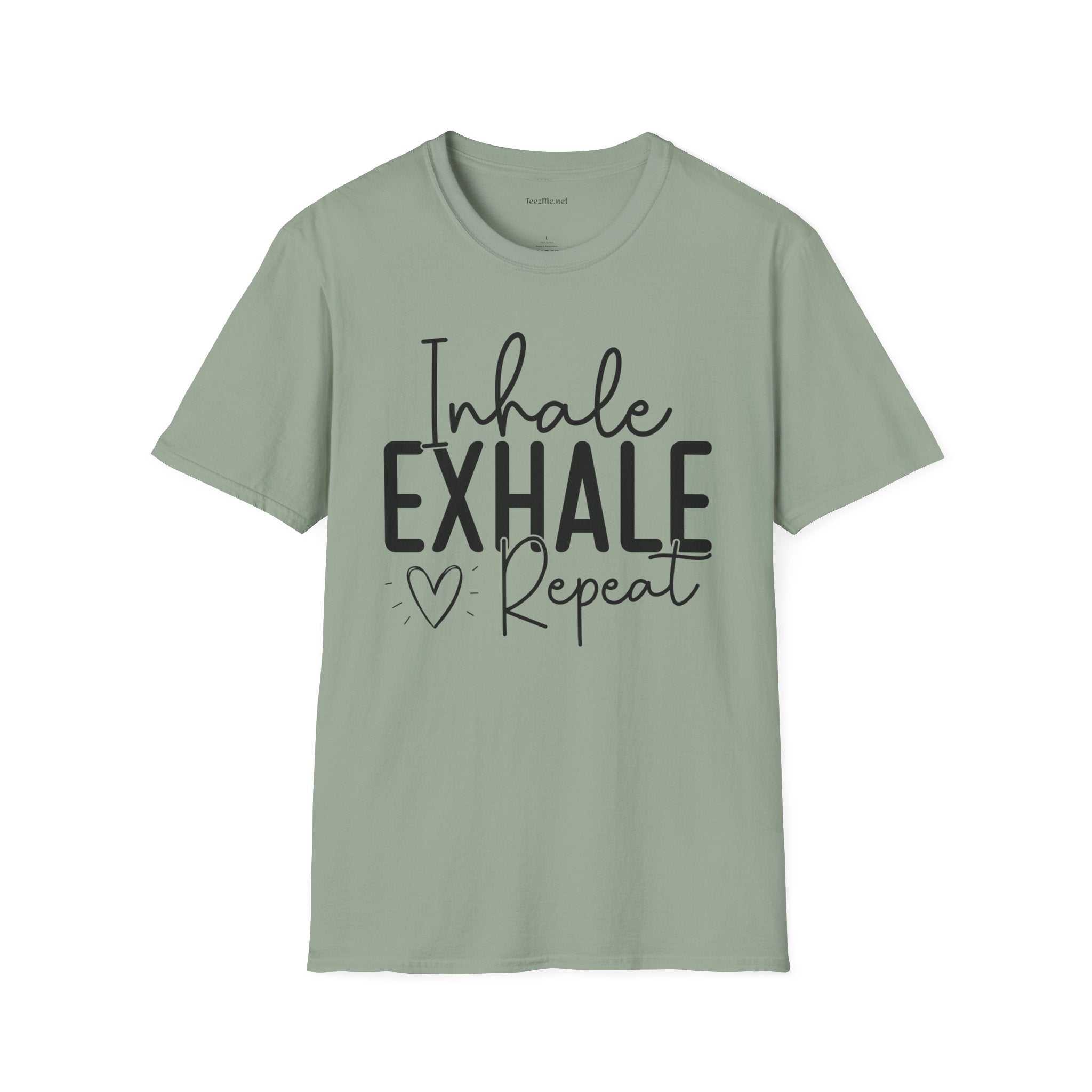 Inhale Exhale - Unisex Softstyle T-Shirt 100% Cotton Graphic