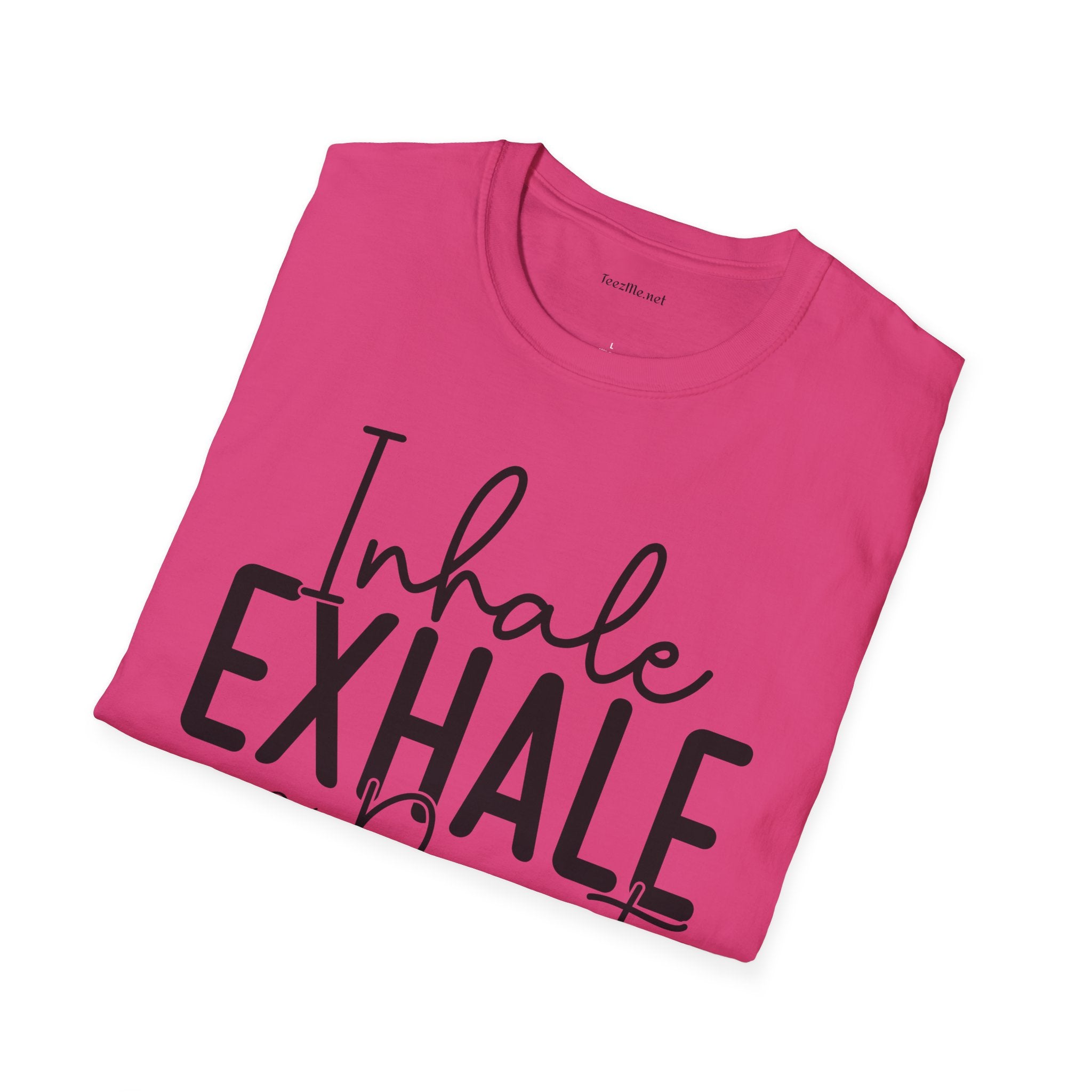 Inhale Exhale - Unisex Softstyle T-Shirt 100% Cotton Graphic