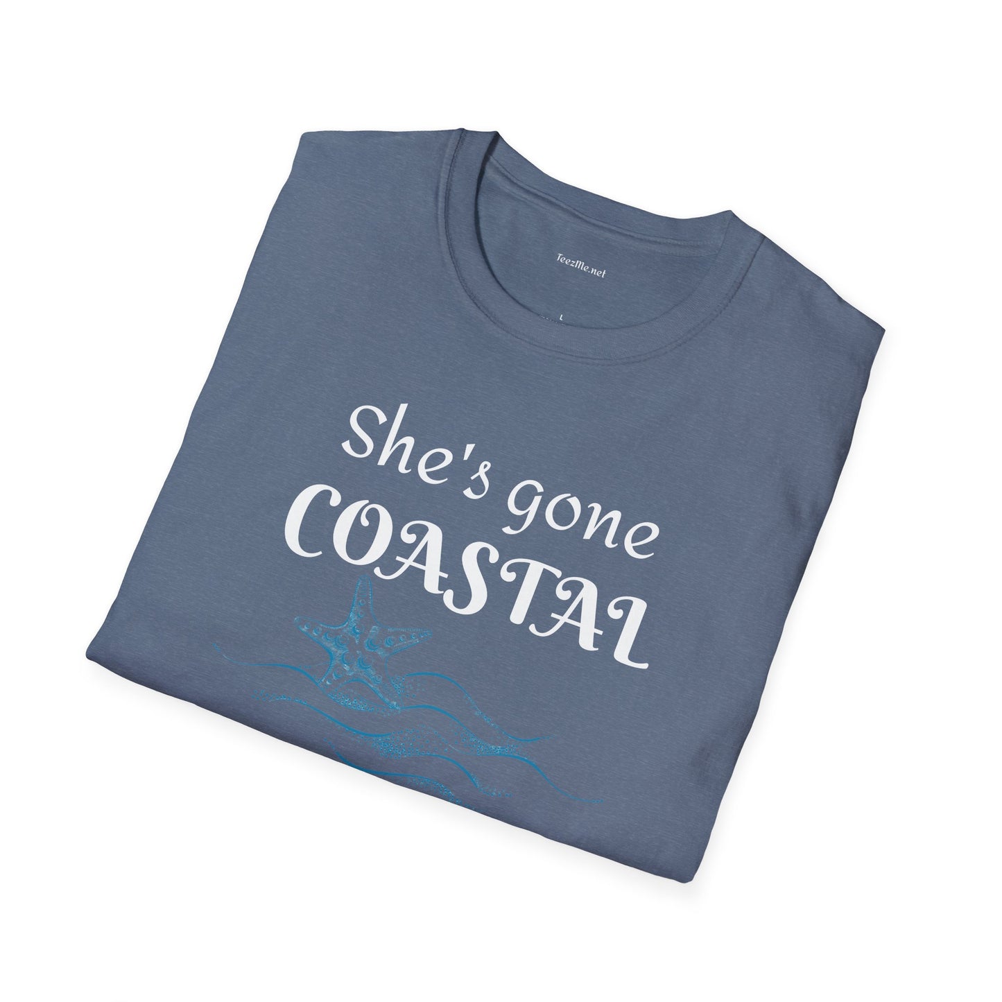 She's gone COASTAL - Unisex Softstyle T-Shirt 100% Cotton Graphic