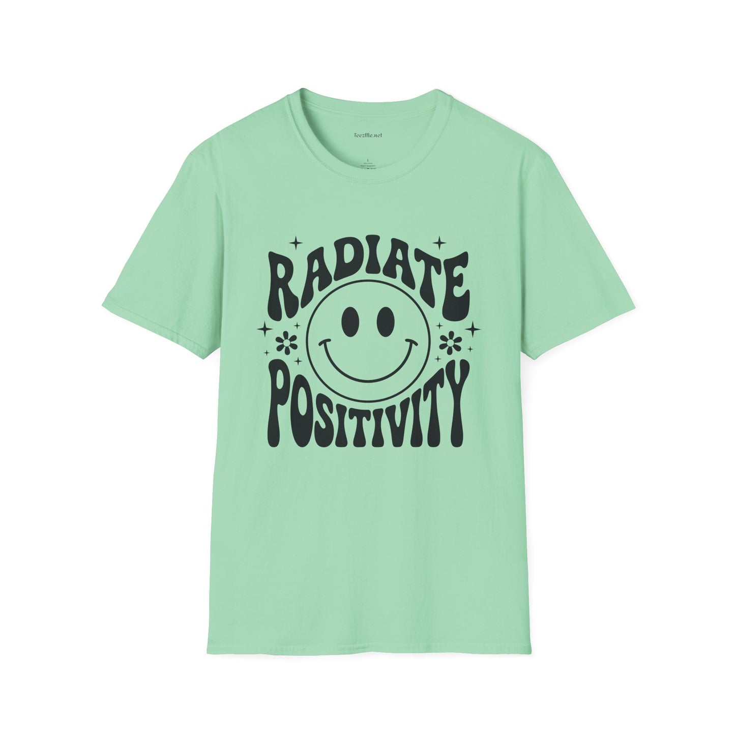 Radiate Positivity :) 02 Unisex Soft Style T-Shirt 100% Cotton Graphic