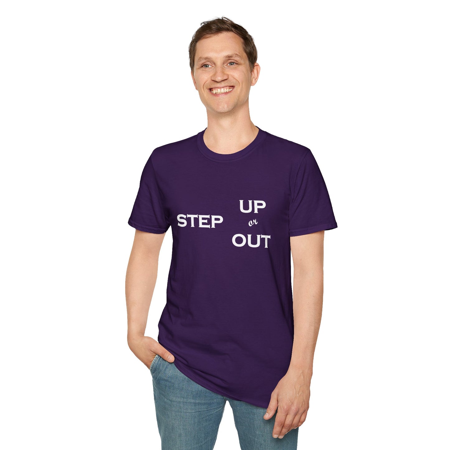 Step Up - Unisex Softstyle T-Shirt 100% Cotton Graphic